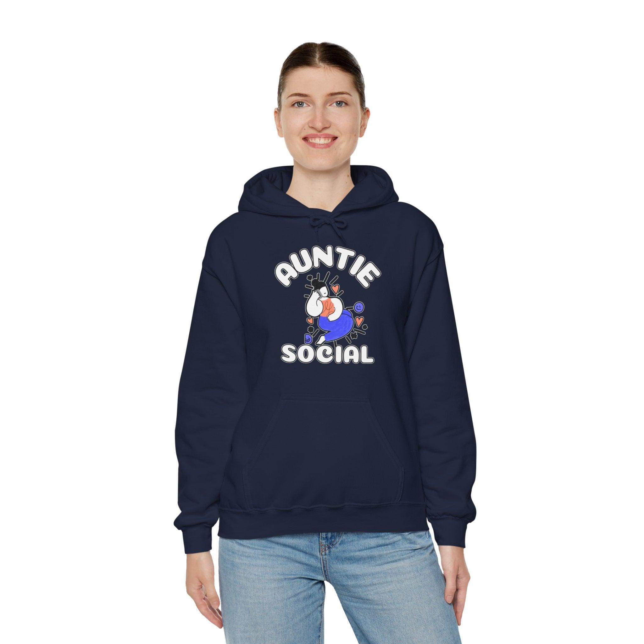 Auntie Social - Hoodie - Witty Twisters Fashions