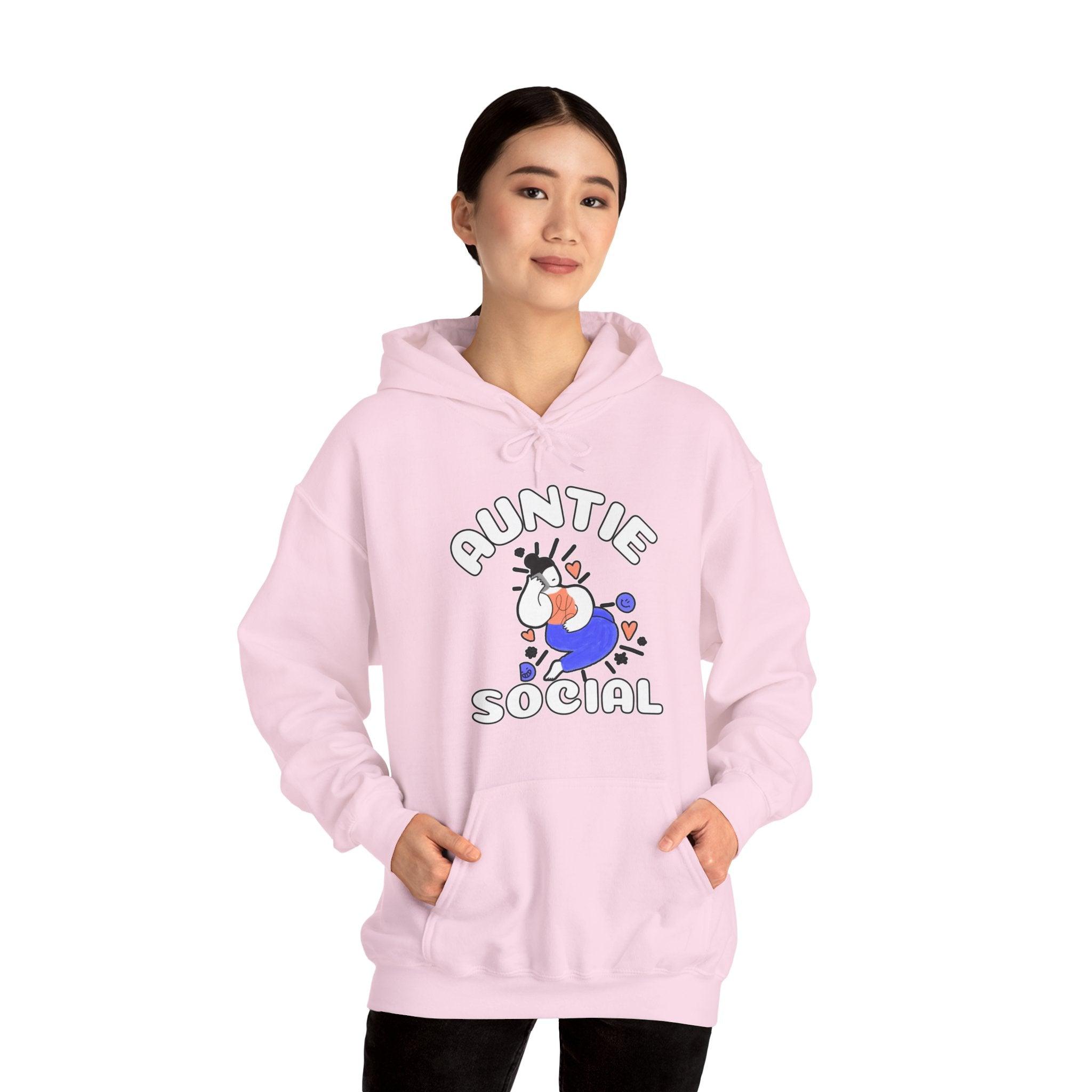 Auntie Social - Hoodie - Witty Twisters Fashions