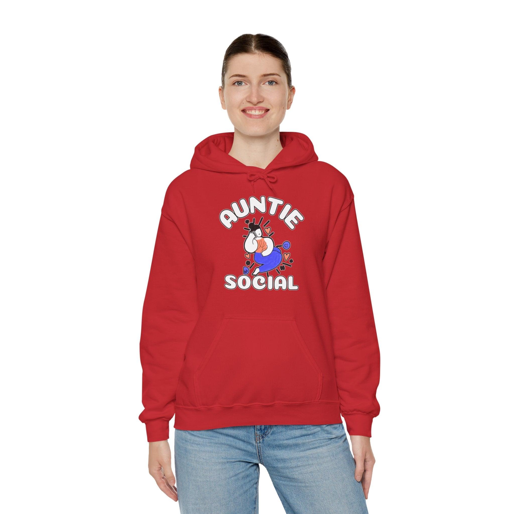 Auntie Social - Hoodie - Witty Twisters Fashions