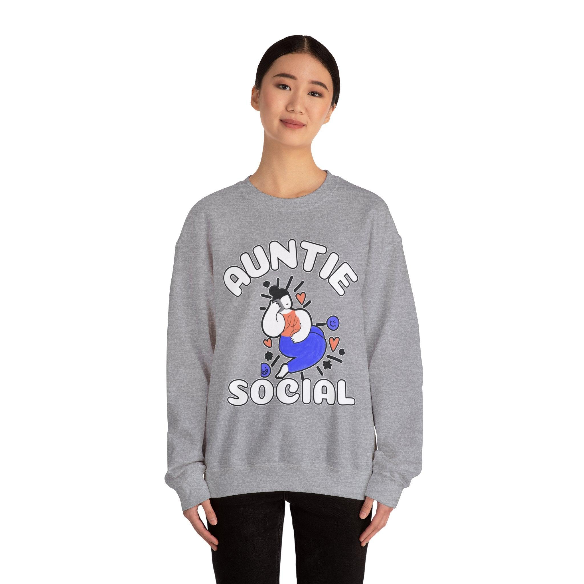 Auntie Social - Sweatshirt - Witty Twisters Fashions