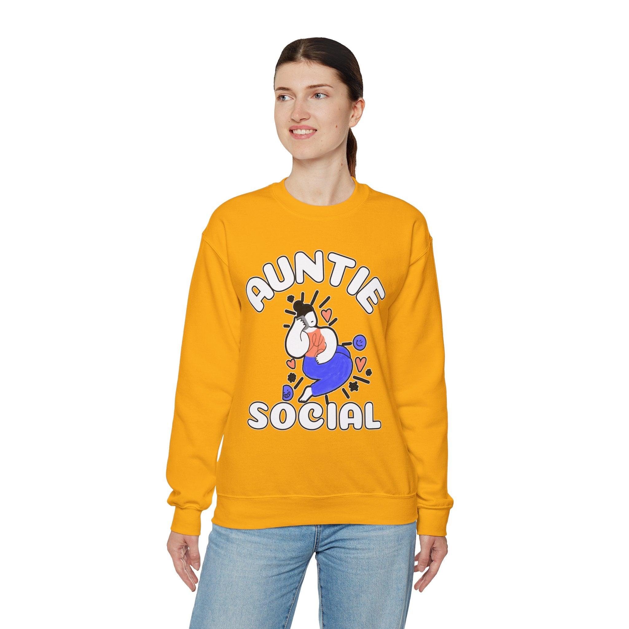 Auntie Social - Sweatshirt - Witty Twisters Fashions