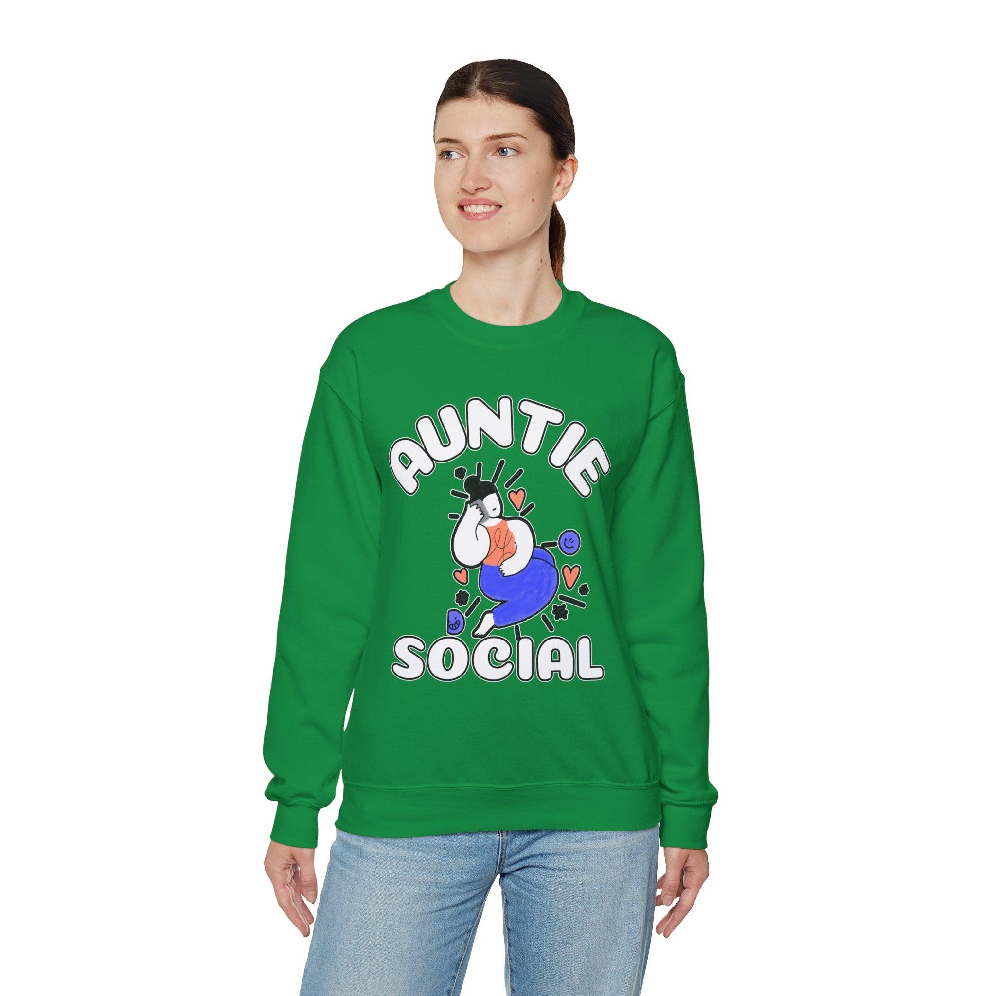 Auntie Social - Sweatshirt - Witty Twisters Fashions