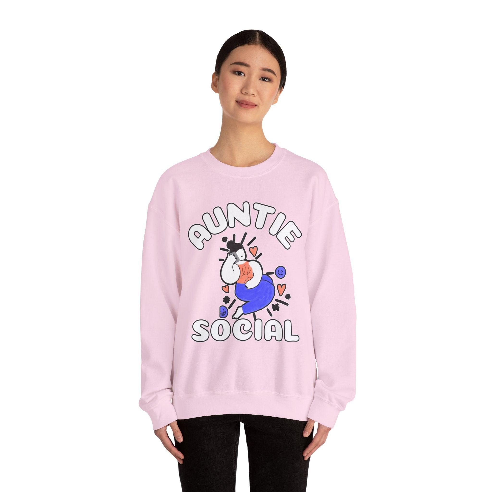 Auntie Social - Sweatshirt - Witty Twisters Fashions