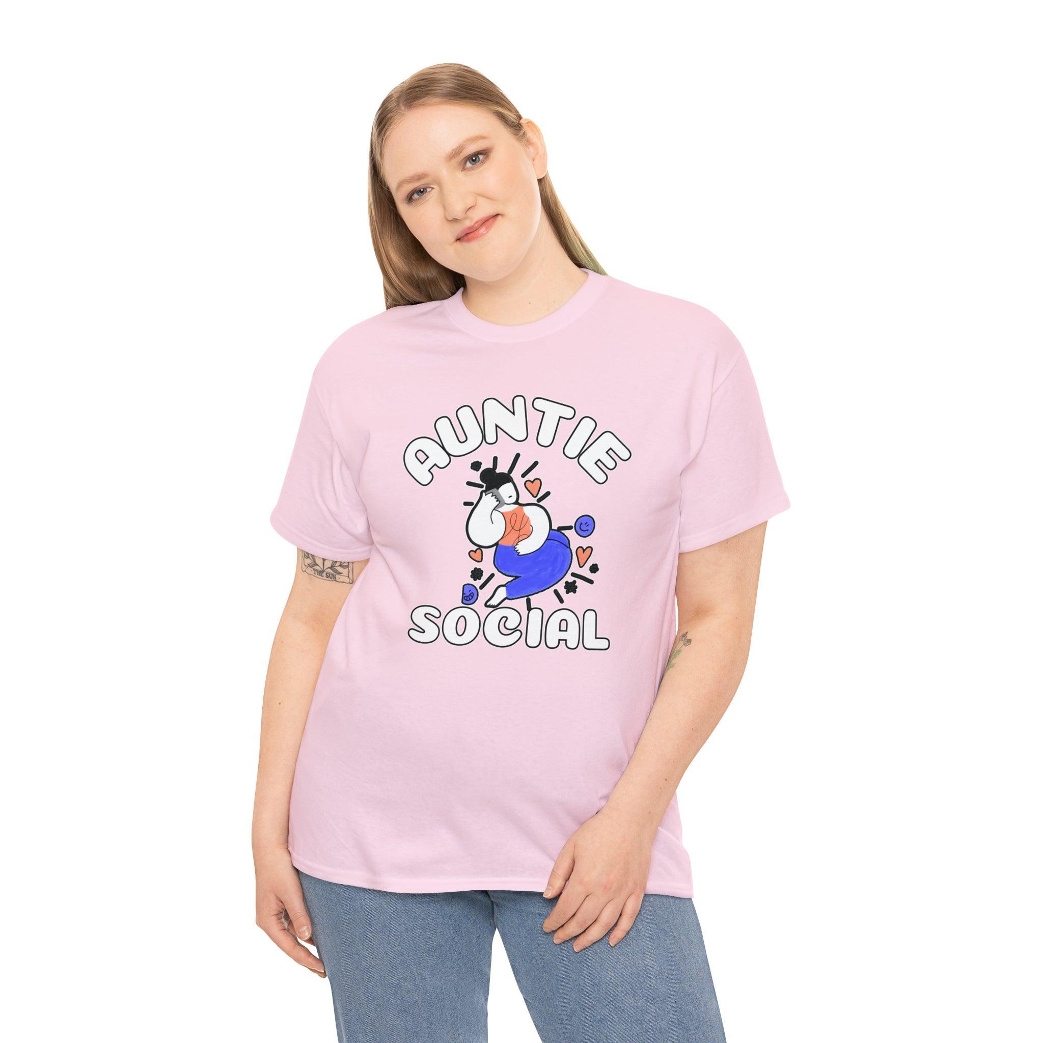 Auntie Social - T-Shirt - Witty Twisters Fashions