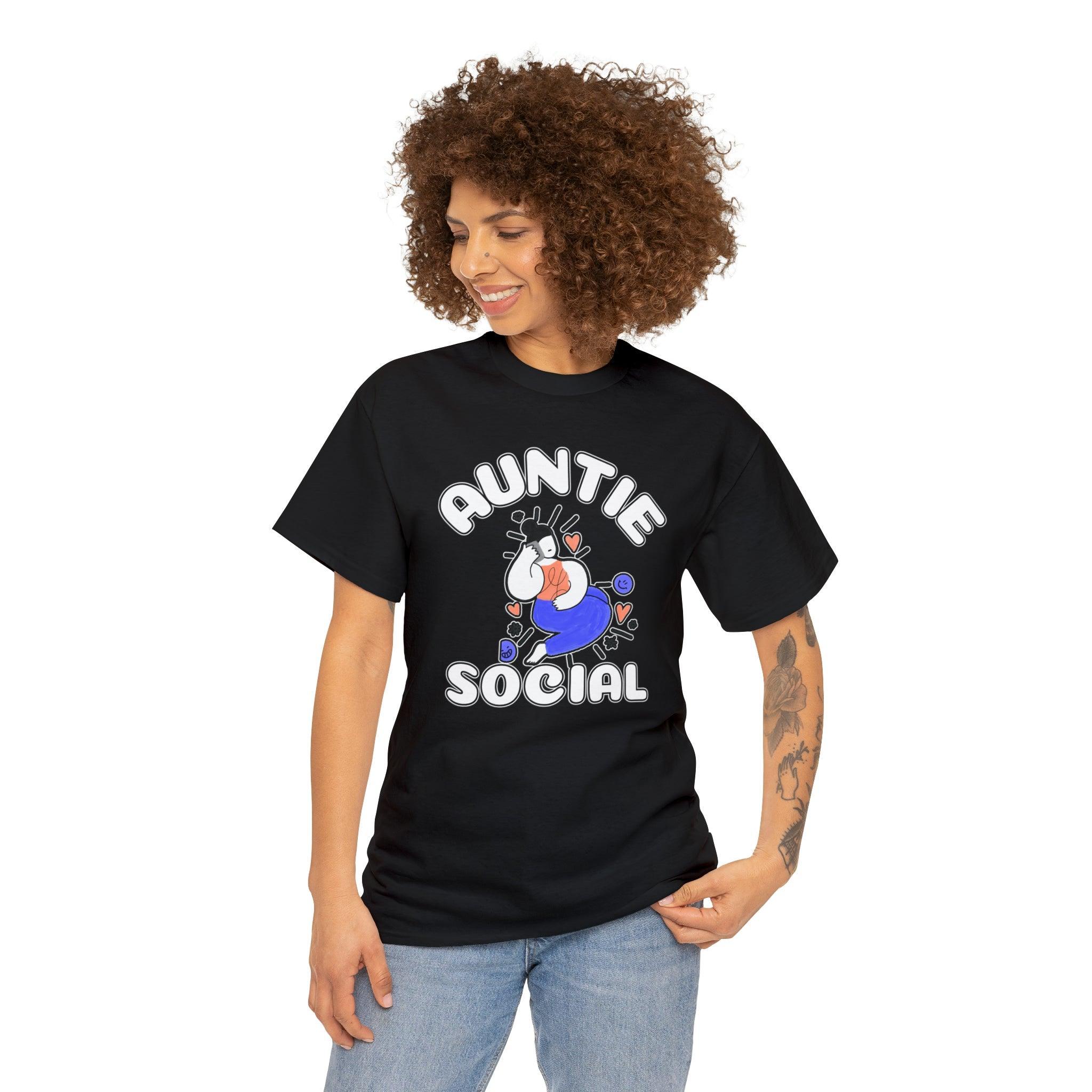 Auntie Social - T-Shirt - Witty Twisters Fashions