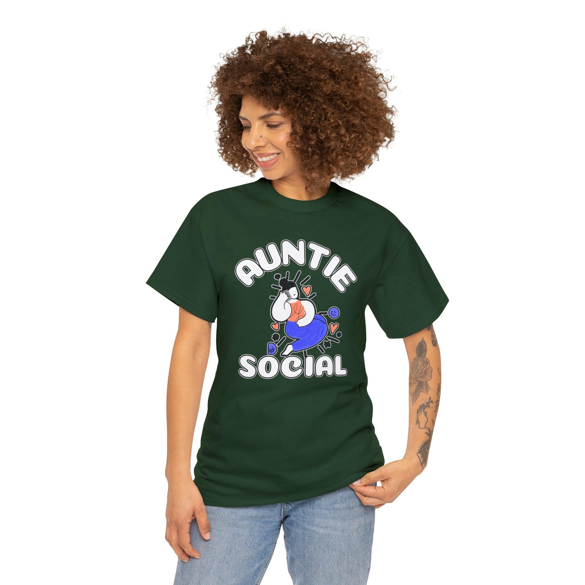 Auntie Social - T-Shirt - Witty Twisters Fashions