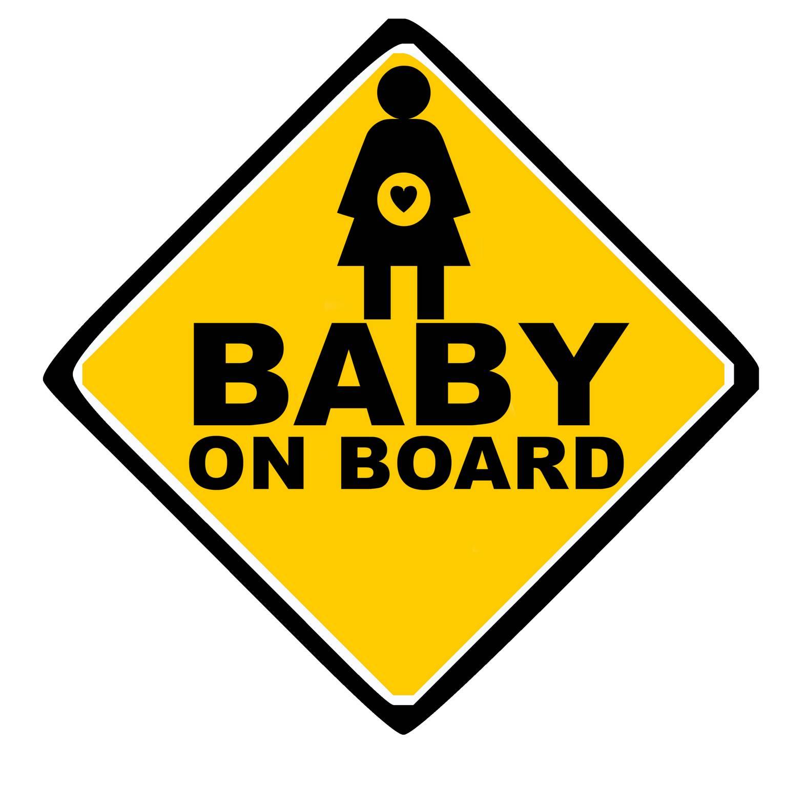 Baby On Board Sign - Long-Sleeve Tee - Witty Twisters Fashions