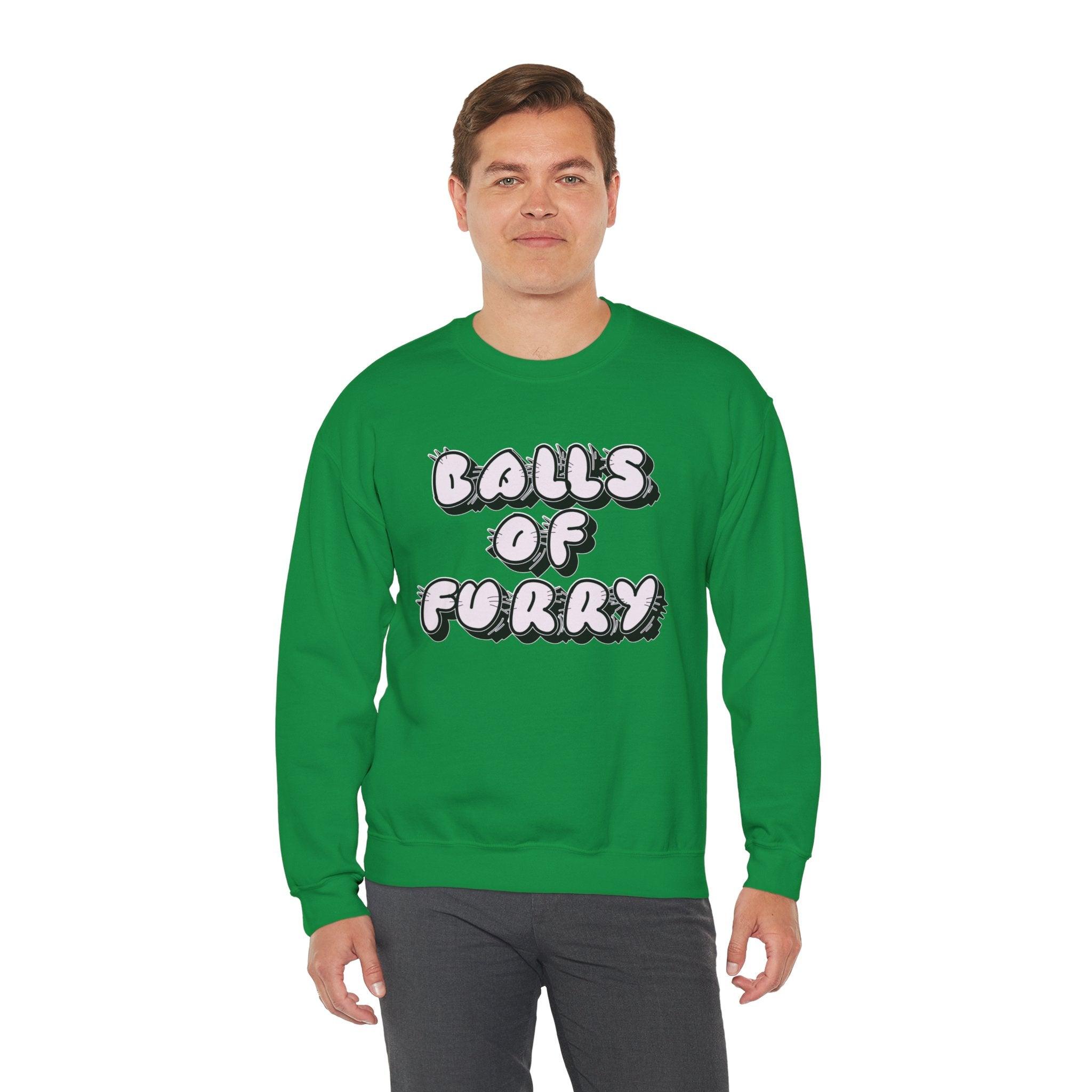 Balls Of Furry - Sweatshirt - Witty Twisters T-Shirts