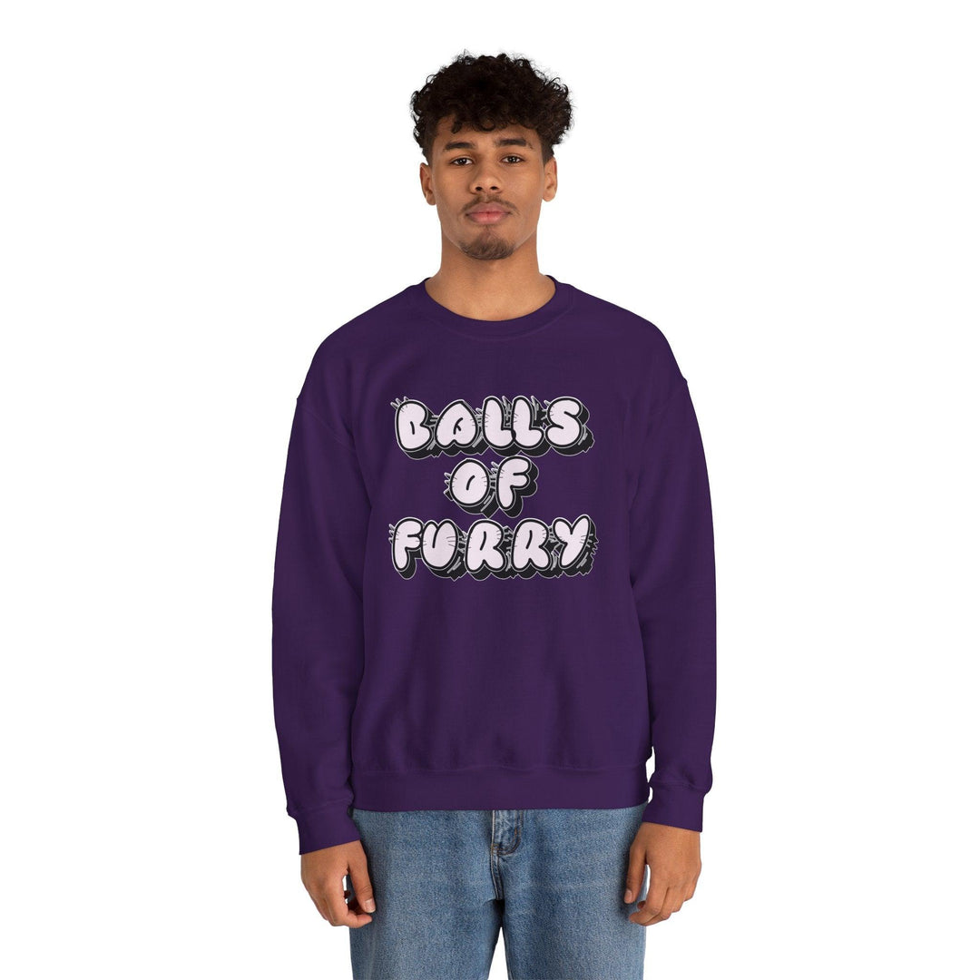 Balls Of Furry - Sweatshirt - Witty Twisters T-Shirts