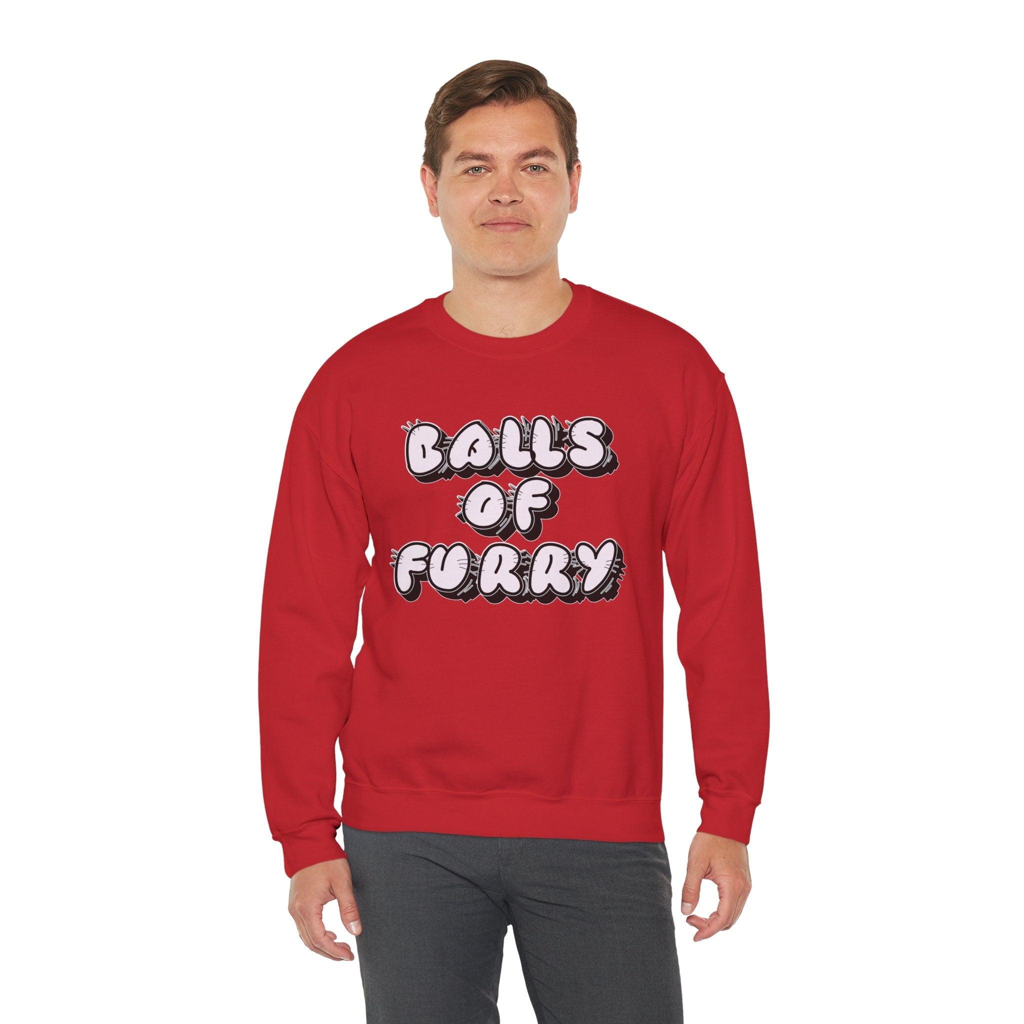 Balls Of Furry - Sweatshirt - Witty Twisters T-Shirts