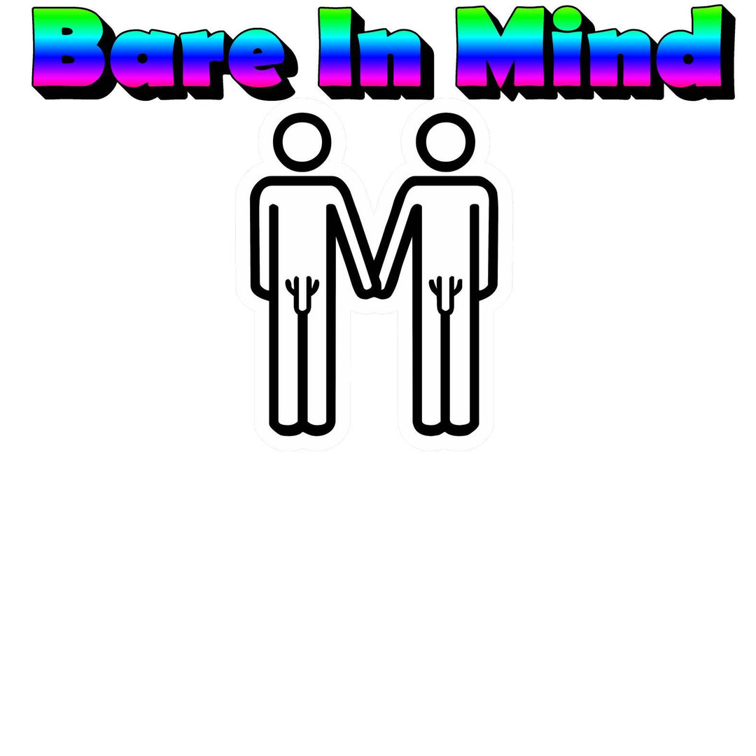 Bare In Mind Same-Sex Men - Long-Sleeve Tee - Witty Twisters T-Shirts