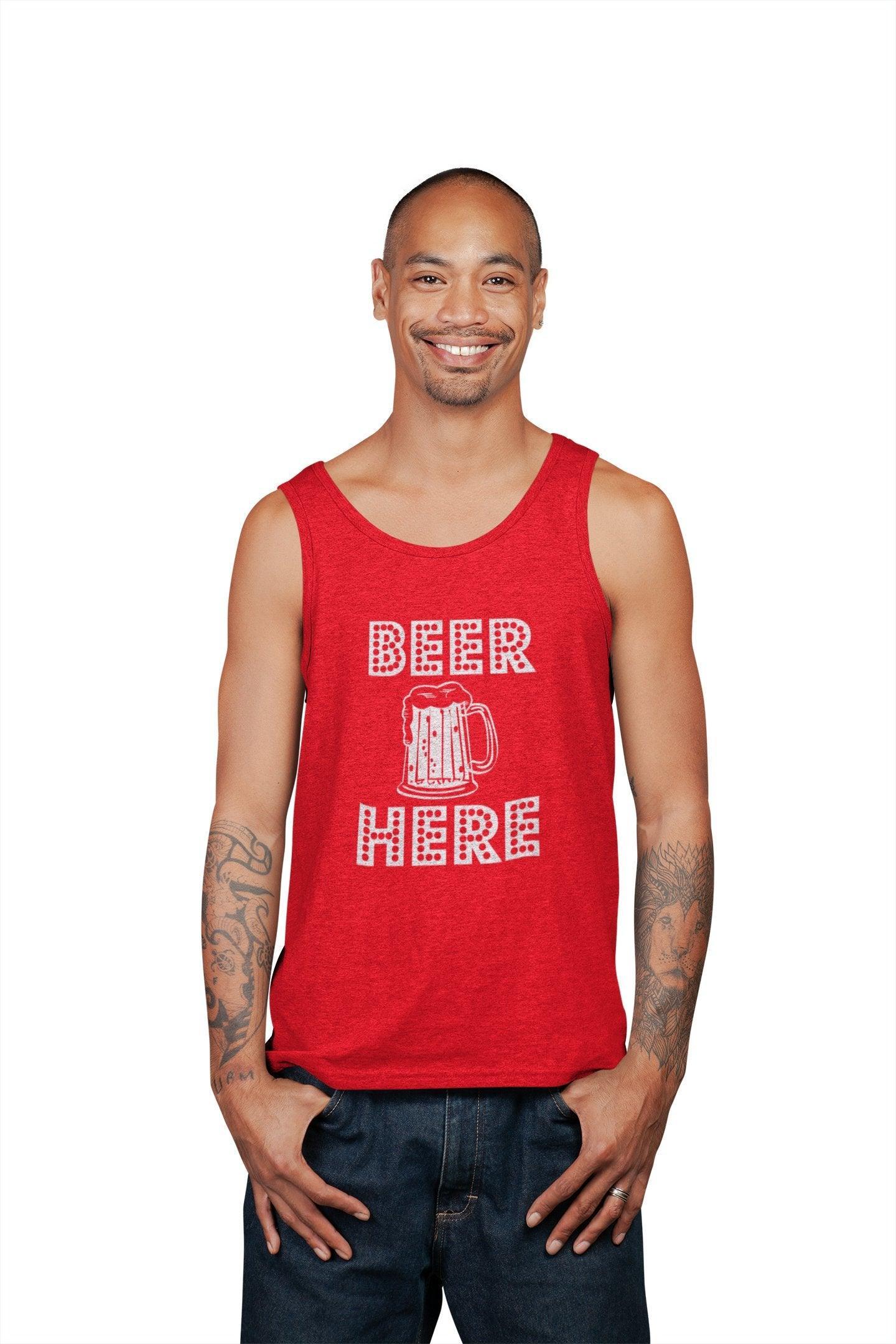 Beer Here - Tank Top - Witty Twisters Fashions