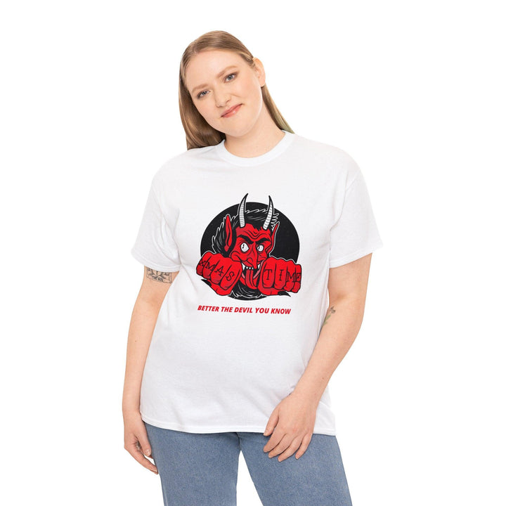 Better the devil you know Xmas time - Witty Twisters T-Shirts