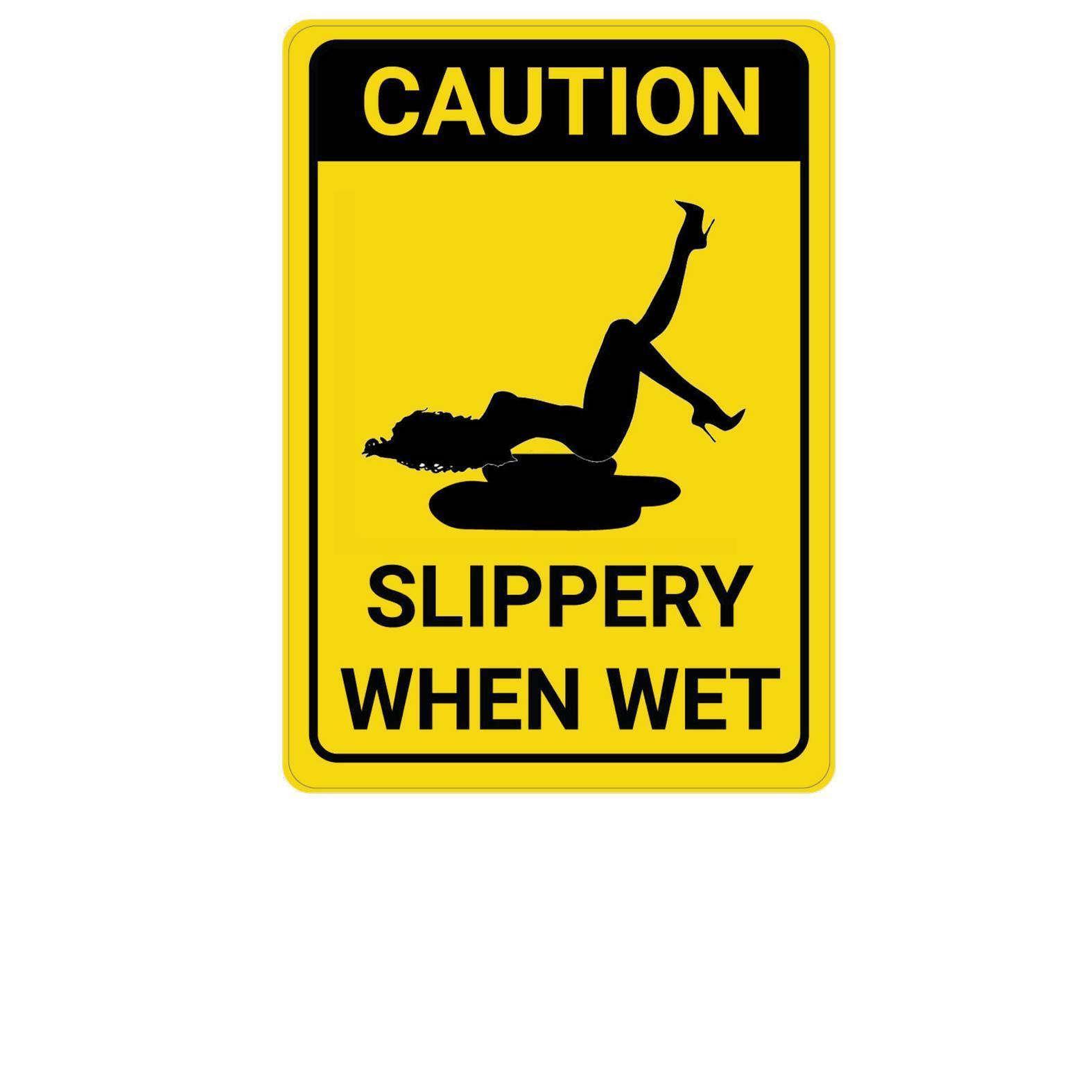 Caution Slippery When Wet - T-Shirt - Witty Twisters Fashions