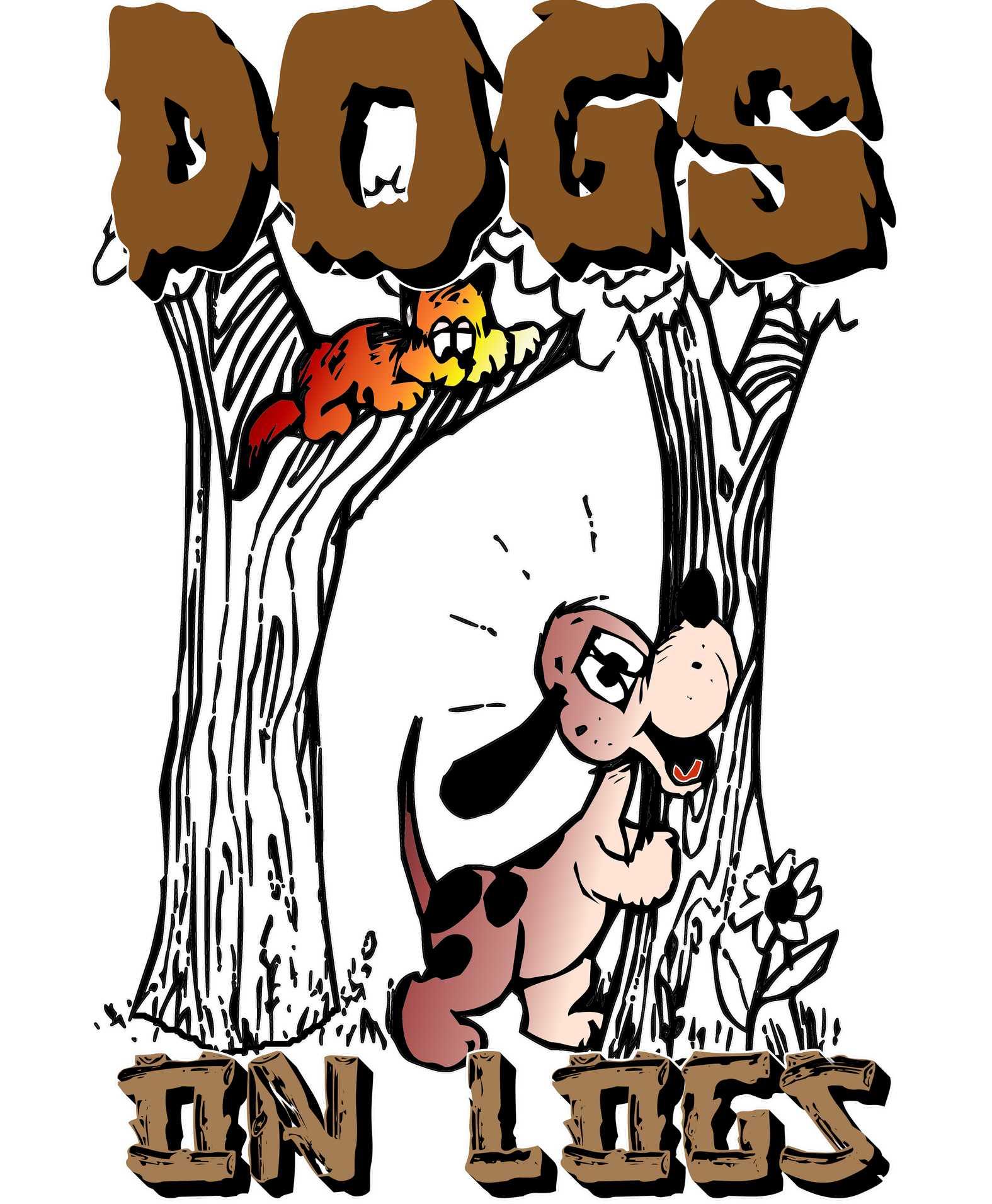 Dogs On Logs - T-Shirt - Witty Twisters Fashions