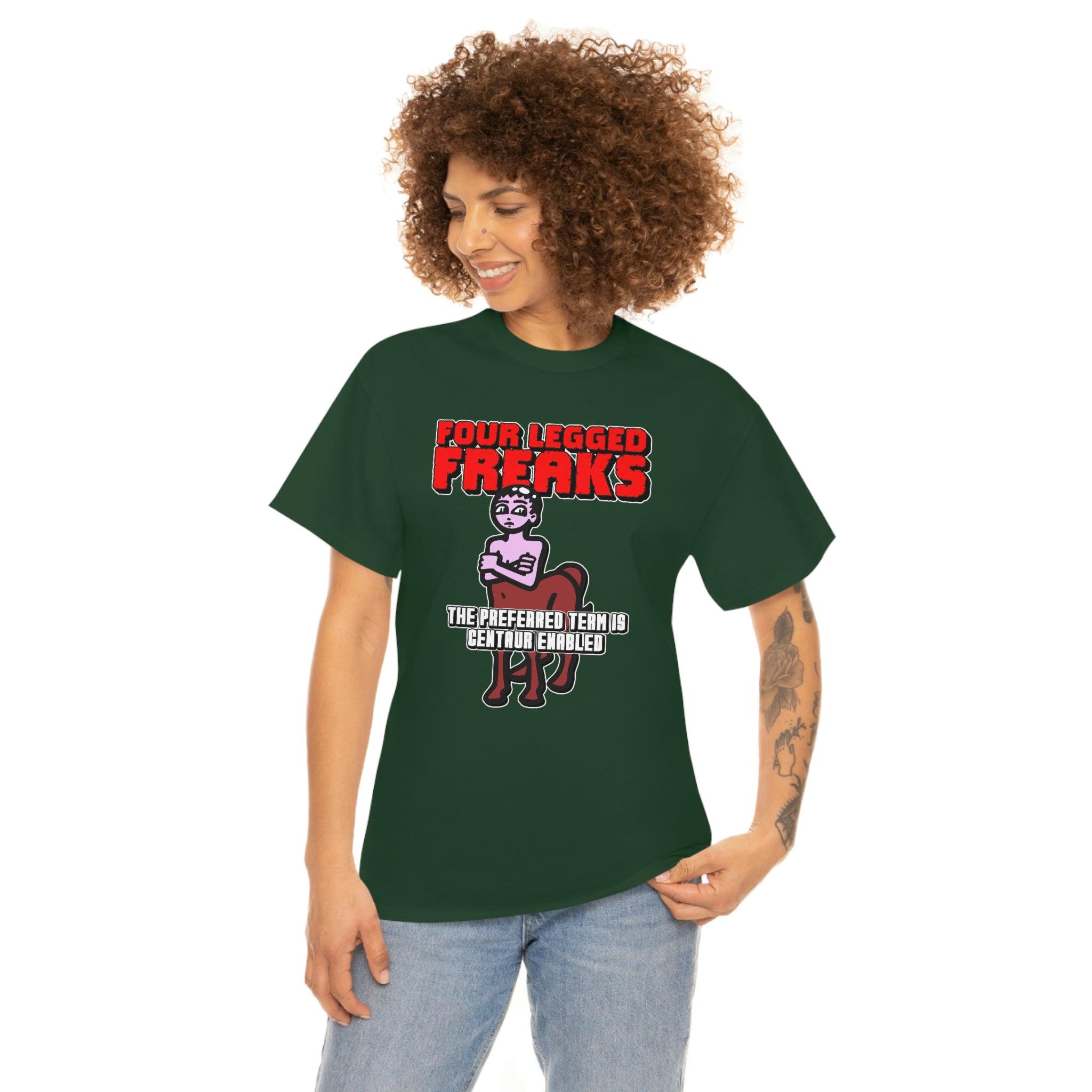 Four Legged Freaks The Preferred Term Is Centaur Enabled - T-Shirt - Witty Twisters Fashions