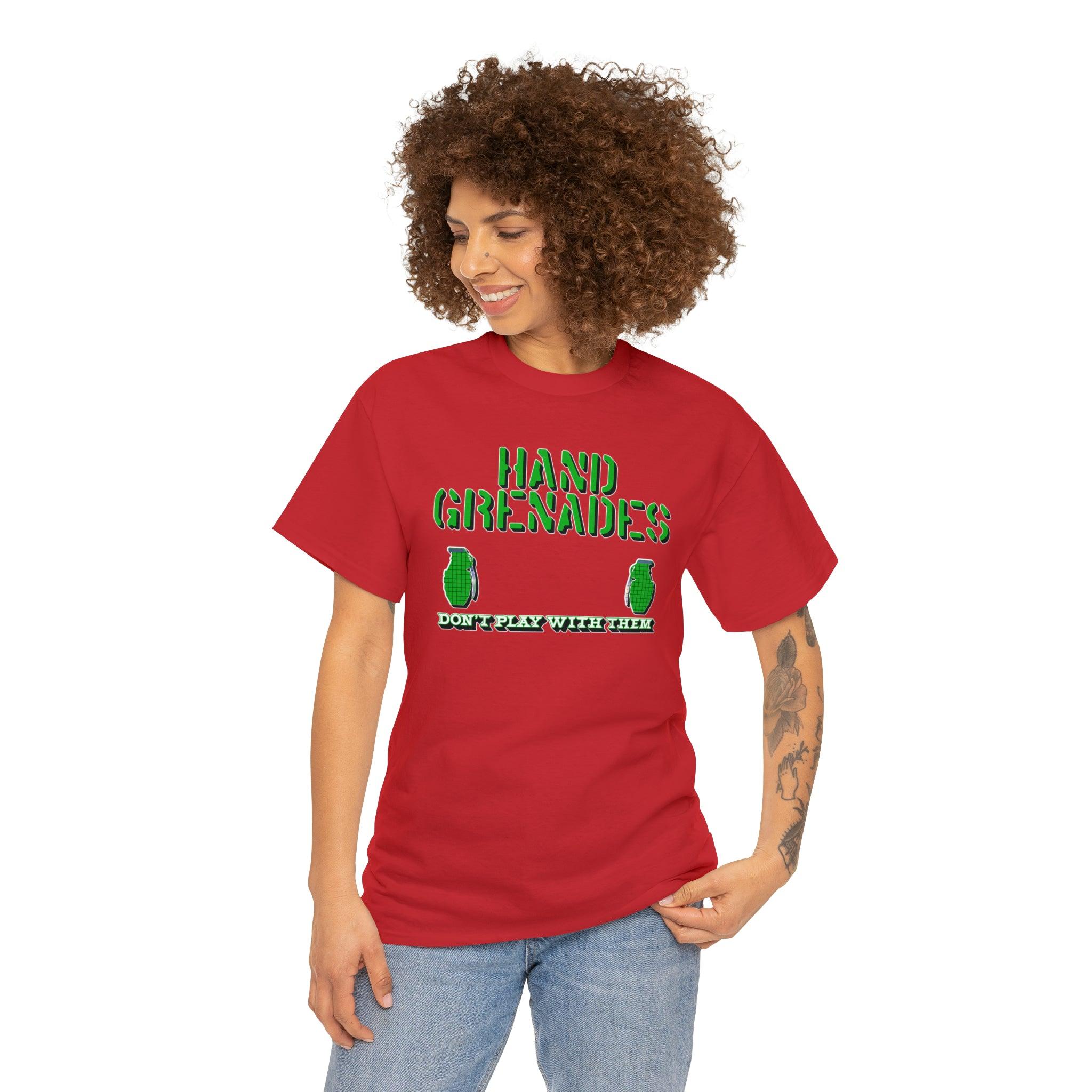 Hand Grenades Don't Play With Them - T-Shirt - Witty Twisters Fashions