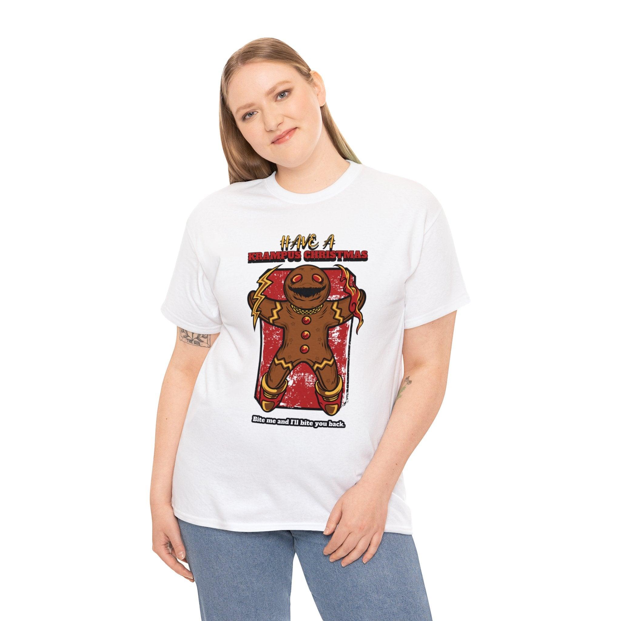 Have a Krampus Christmas - Bite me and I'll bite you back. - Witty Twisters T-Shirts