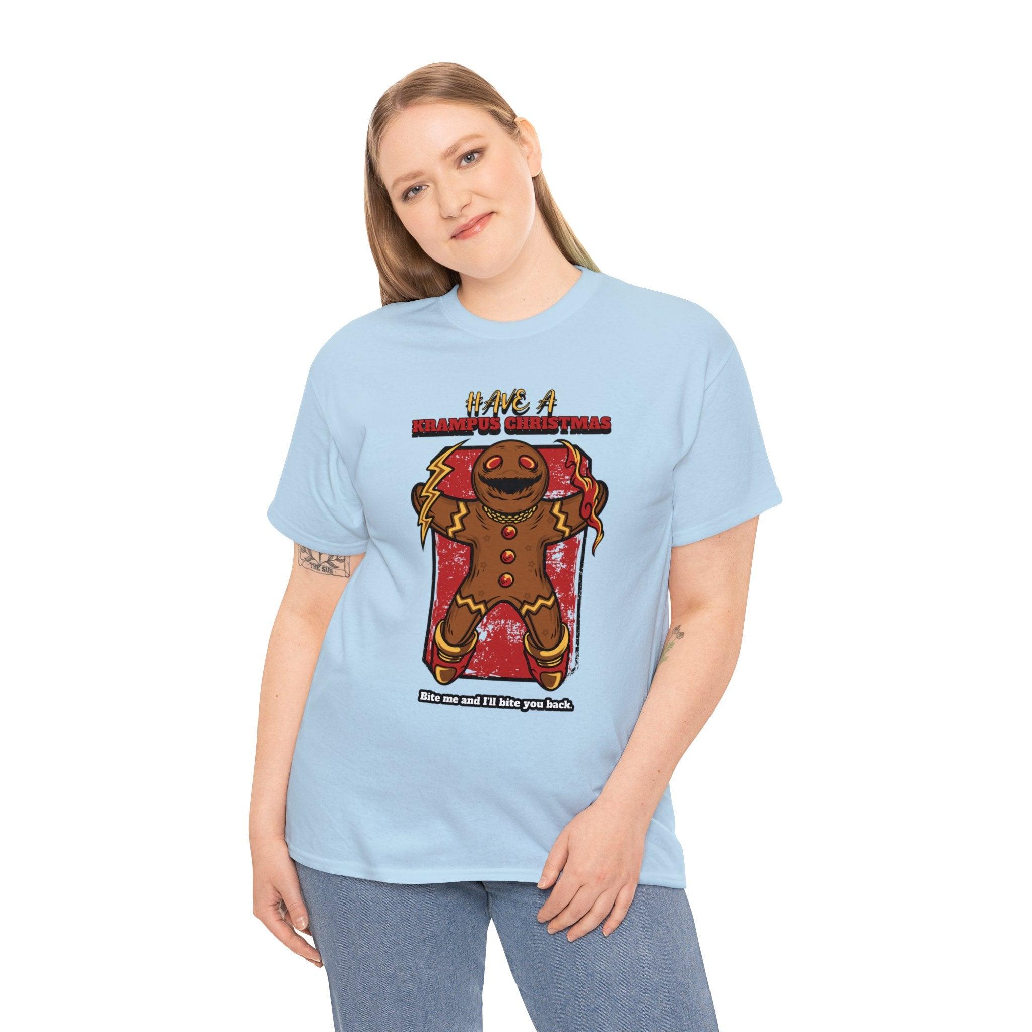 Have a Krampus Christmas - Bite me and I'll bite you back. - Witty Twisters T-Shirts