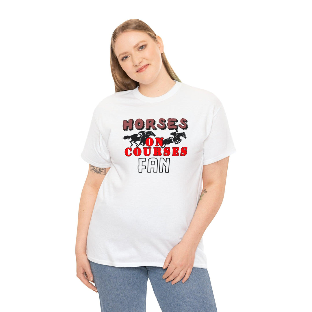 Horses On Courses Fan - Witty Twisters T-Shirts