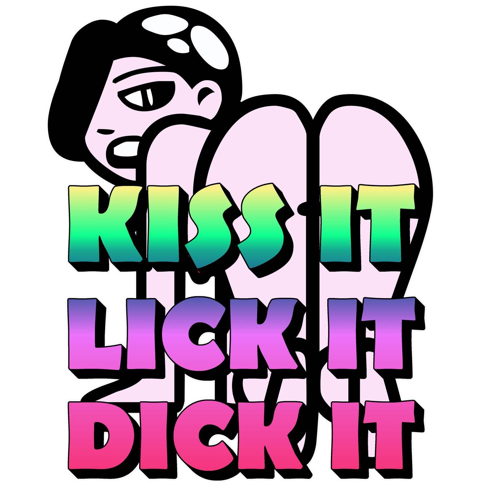 Kiss It Lick It Dick It - T-Shirt - Witty Twisters Fashions