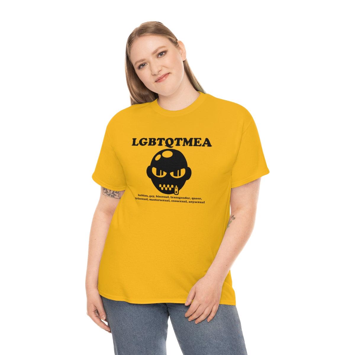 LGBTQTMEA Lesbians, gays, bisexual, transgender, queer, trisexual, mastersexual, exosexual, anysexual - T-Shirt - Witty Twisters Fashions