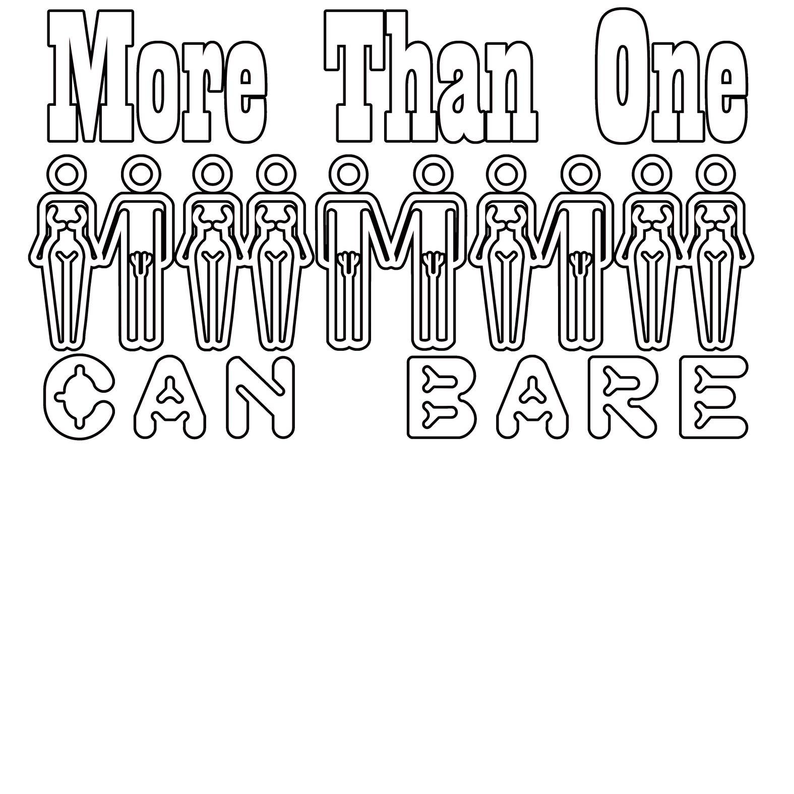 More Than One Can Bare - T-Shirt - Witty Twisters Fashions