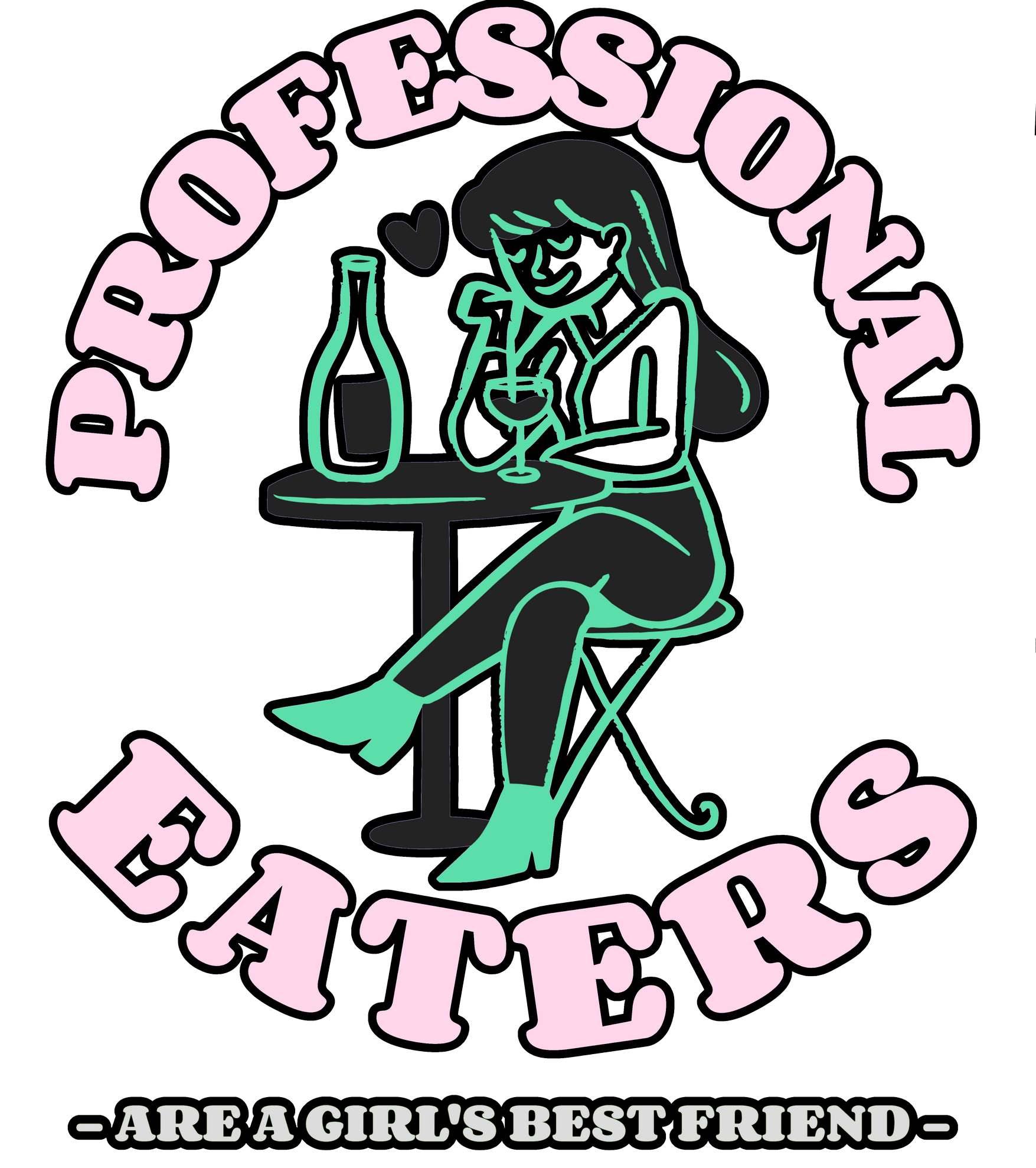 Professional eaters are a girl's best friend - Softstyle T-shirt - Witty Twisters Fashions