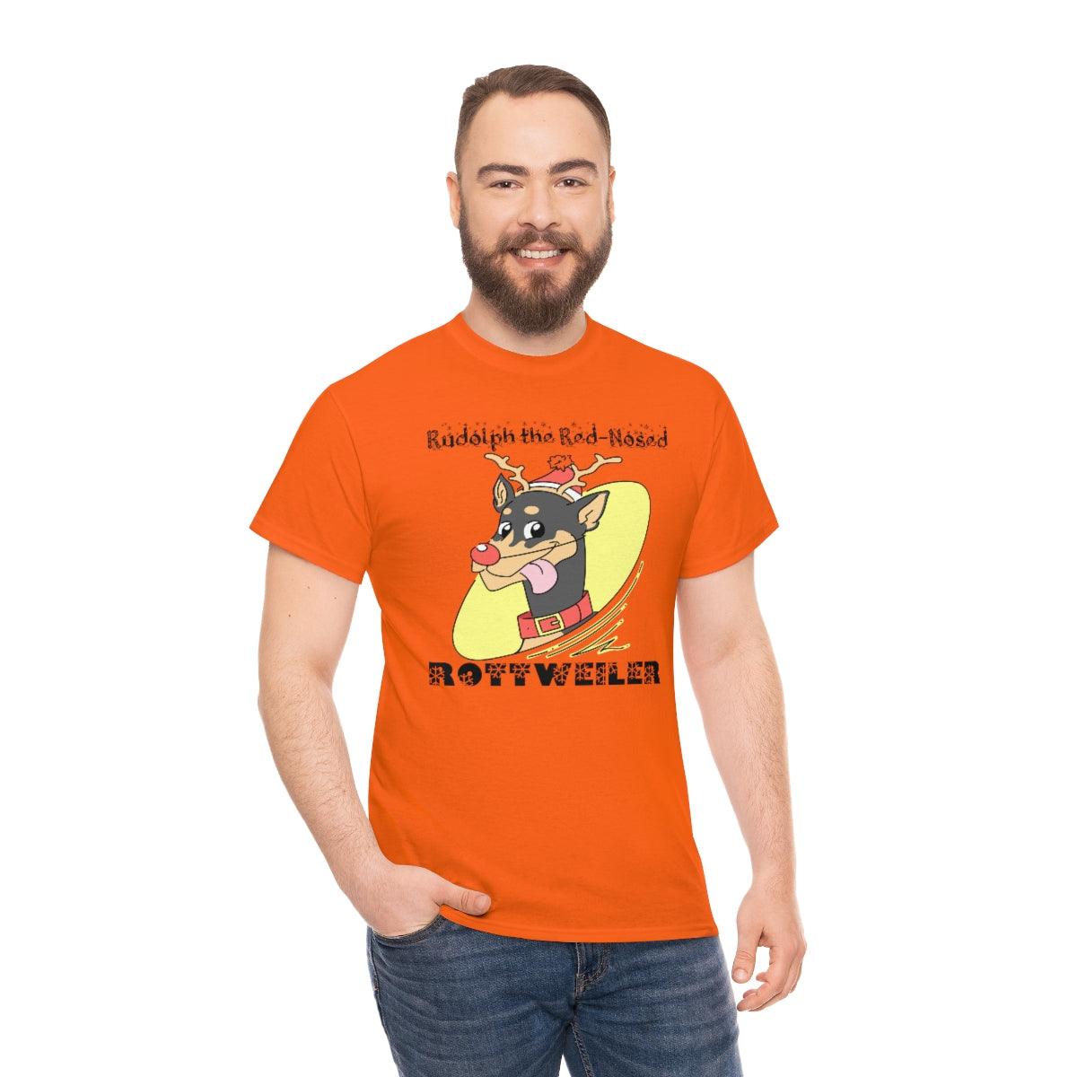 Rudolph The Red-Nosed Rottweiler - Witty Twisters T-Shirts