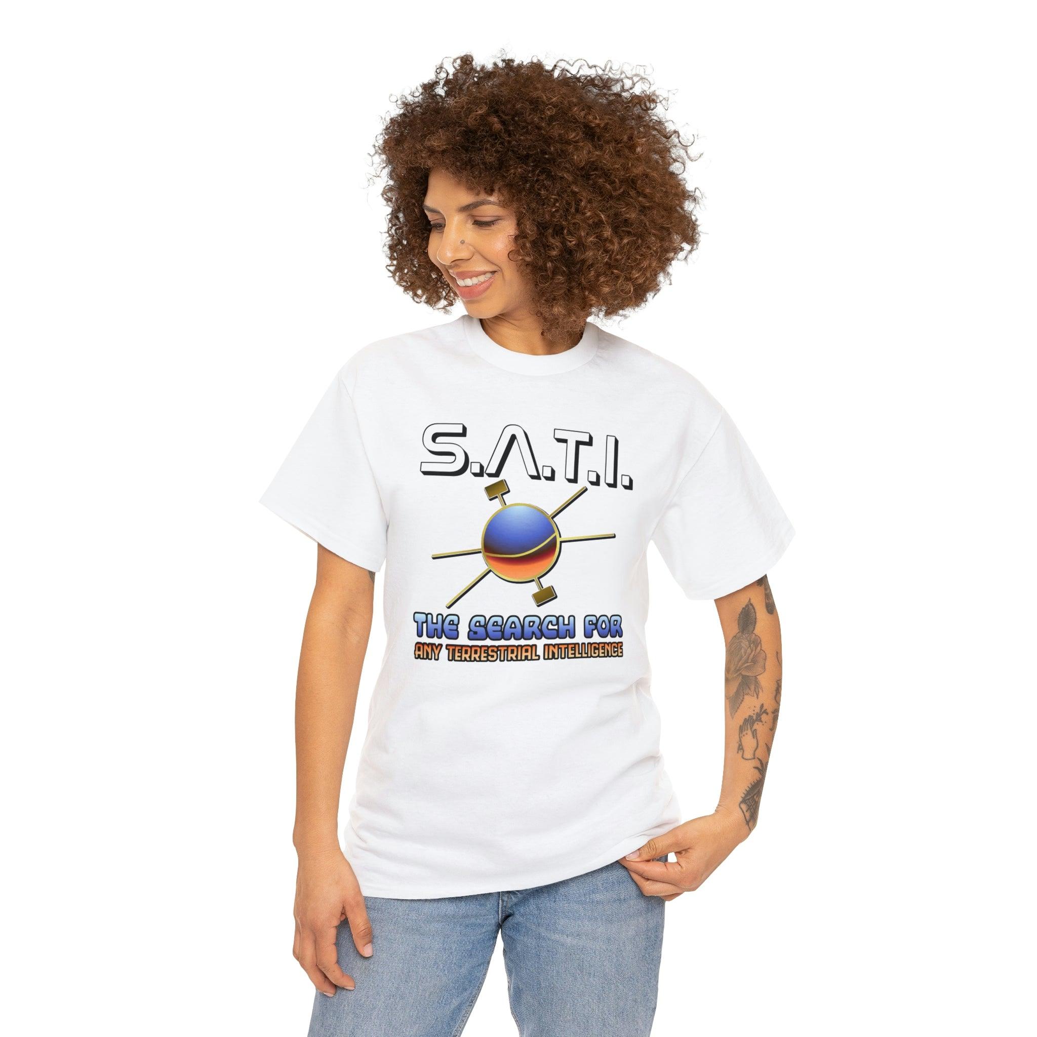 S.A.T.I. The Search For Any Terrestrial Intelligence - T-Shirt - Witty Twisters Fashions