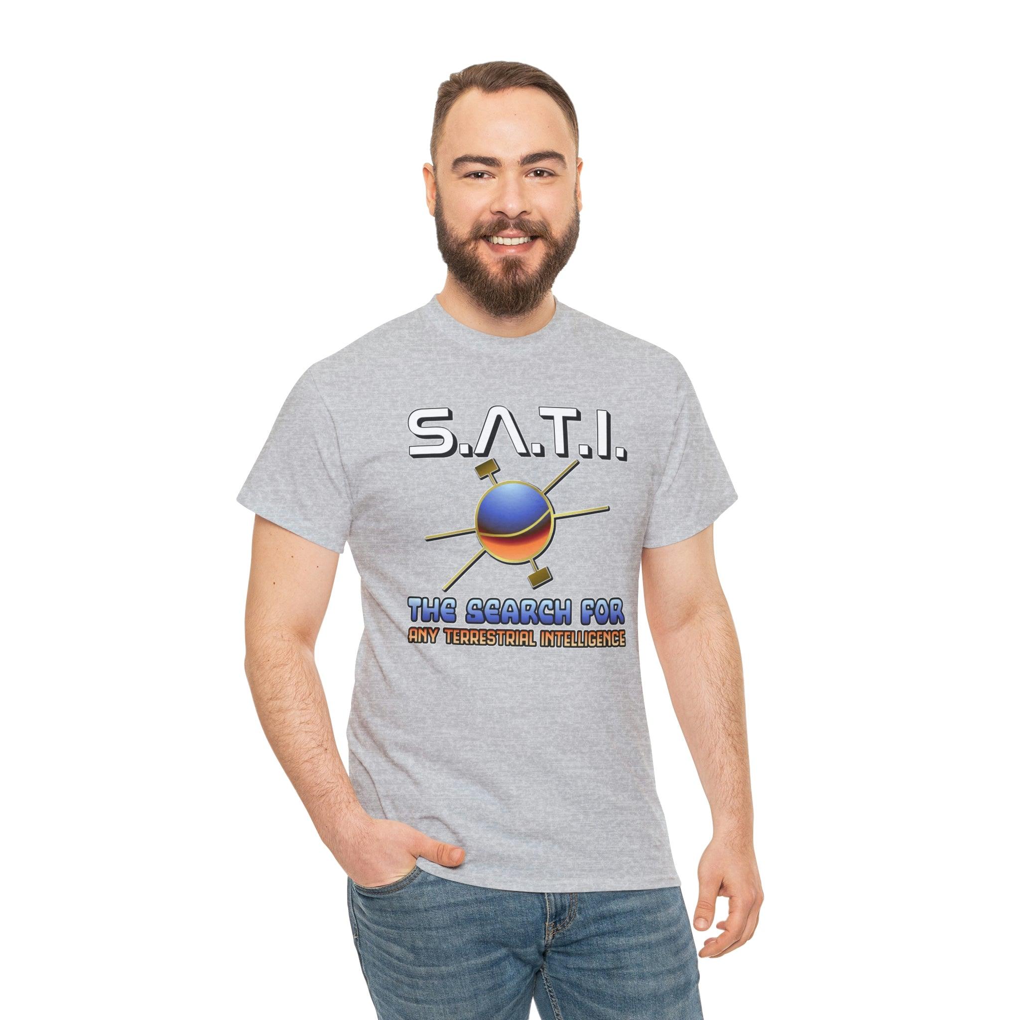 S.A.T.I. The Search For Any Terrestrial Intelligence - T-Shirt - Witty Twisters Fashions