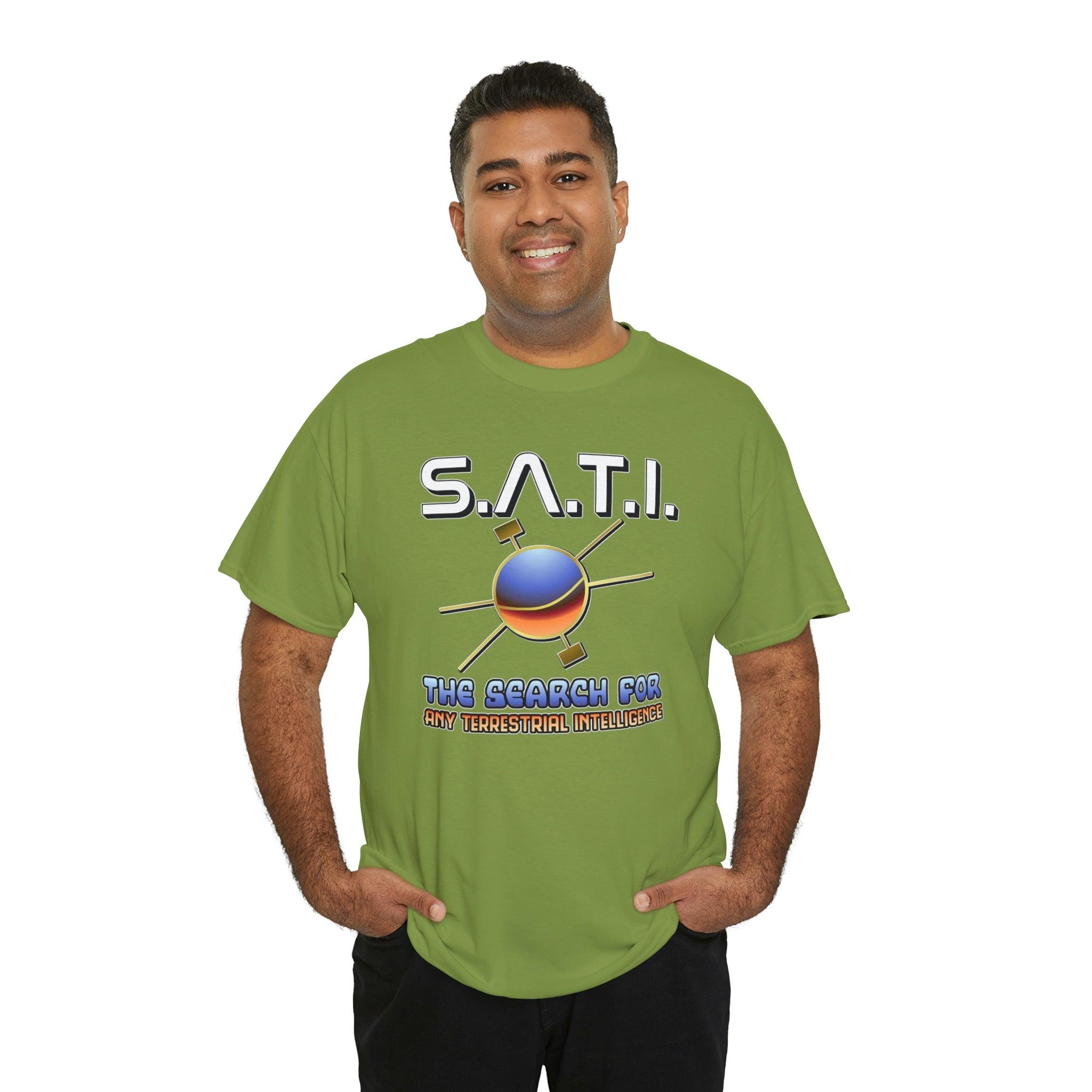 S.A.T.I. The Search For Any Terrestrial Intelligence - T-Shirt - Witty Twisters Fashions