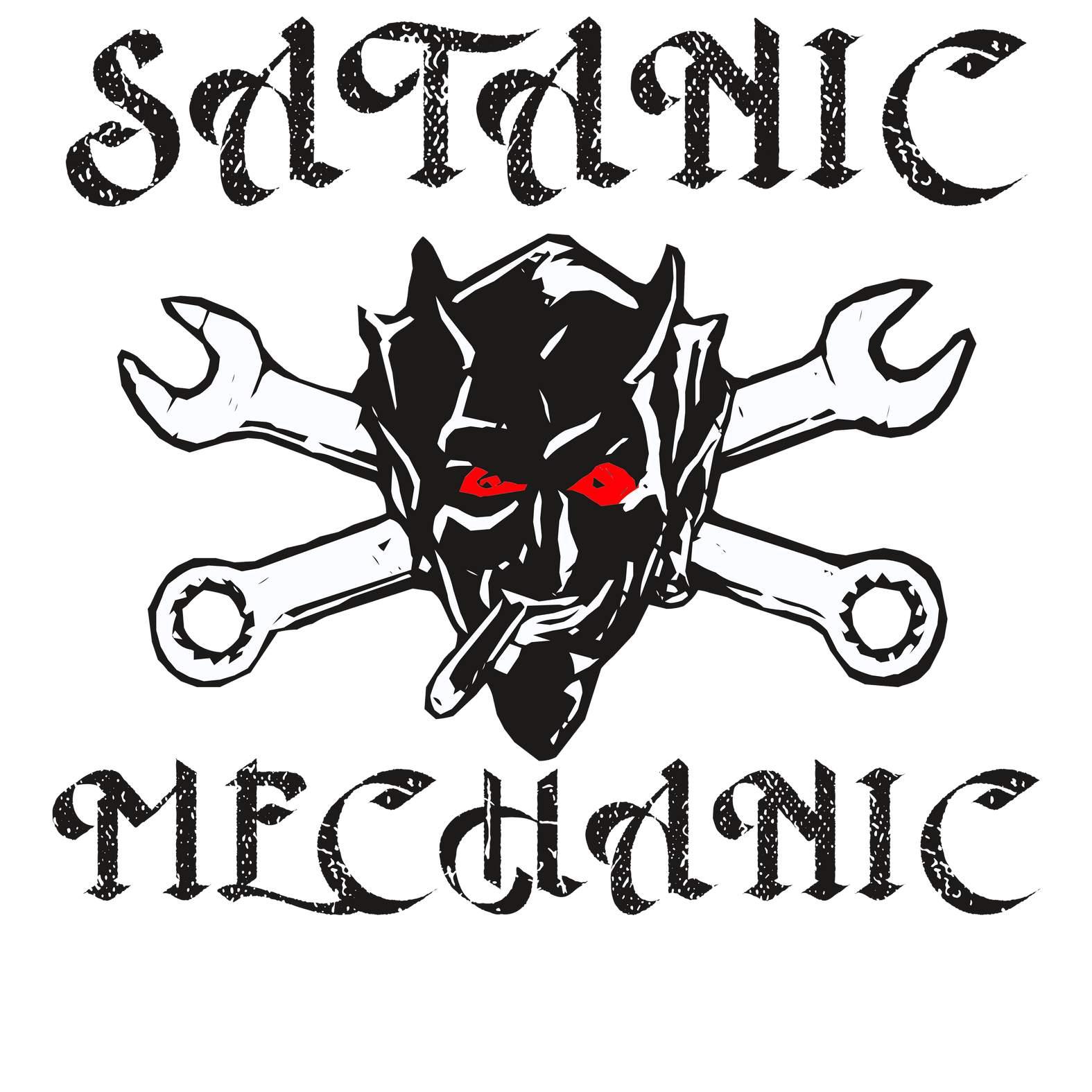 Satanic Mechanic - T-Shirt - Witty Twisters Fashions