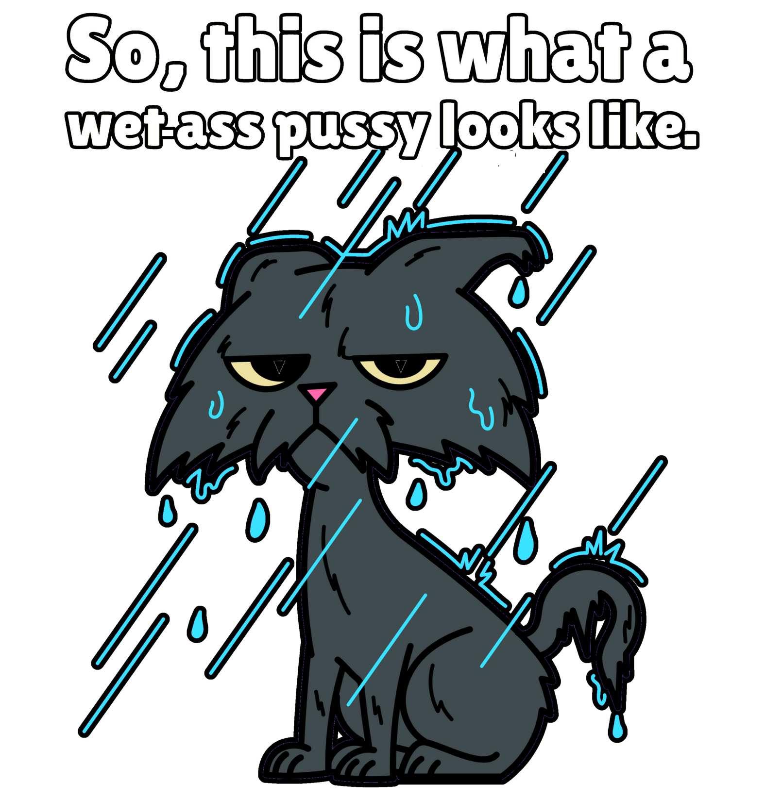 So, this is what a wet-ass pussy looks like. - T-Shirt - Witty Twisters Fashions