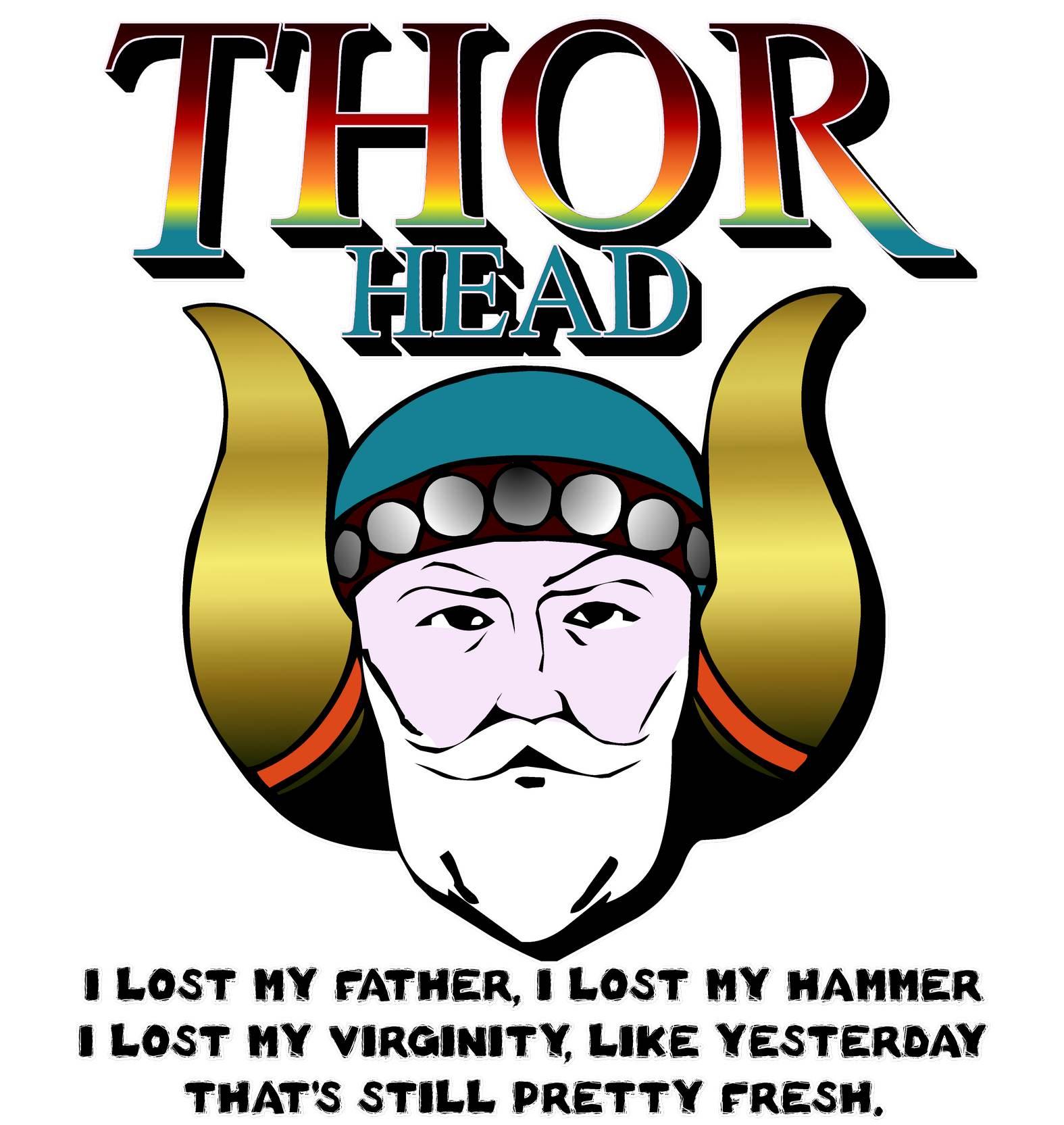 Thor Head - T-Shirt - Witty Twisters Fashions