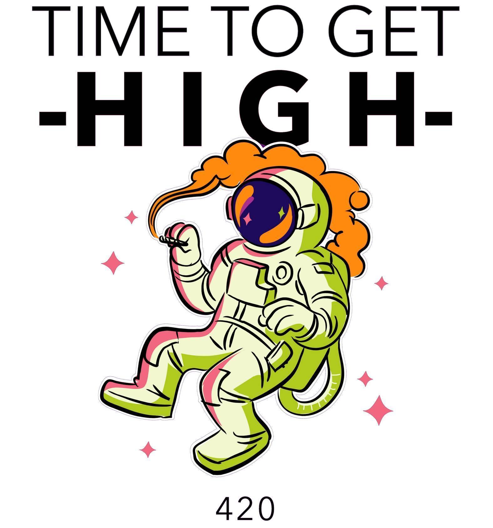 Time To Get High 420 - Wall Clock - Witty Twisters Fashions