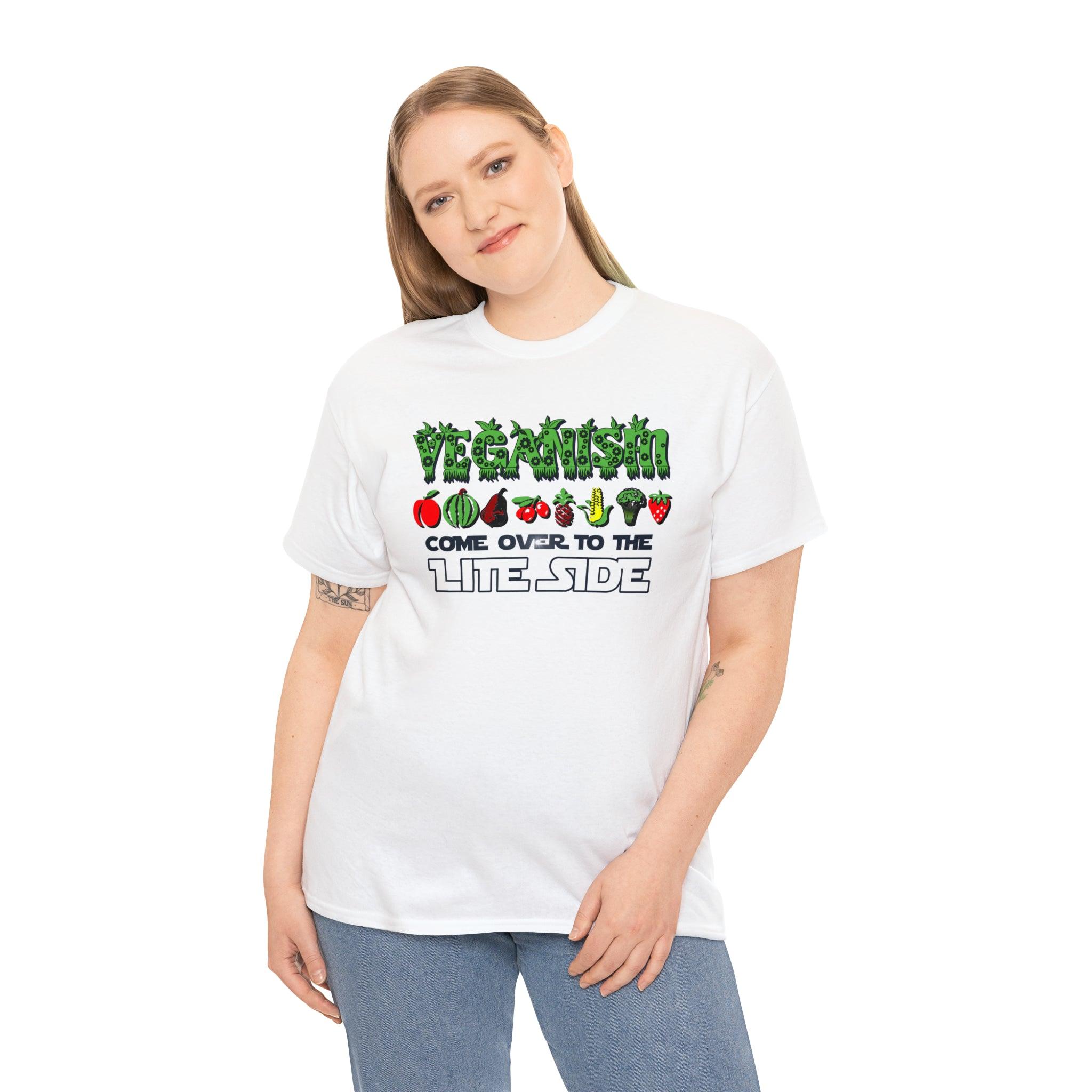 VEGANISM Come Over To The Lite Side - T-Shirt - Witty Twisters Fashions