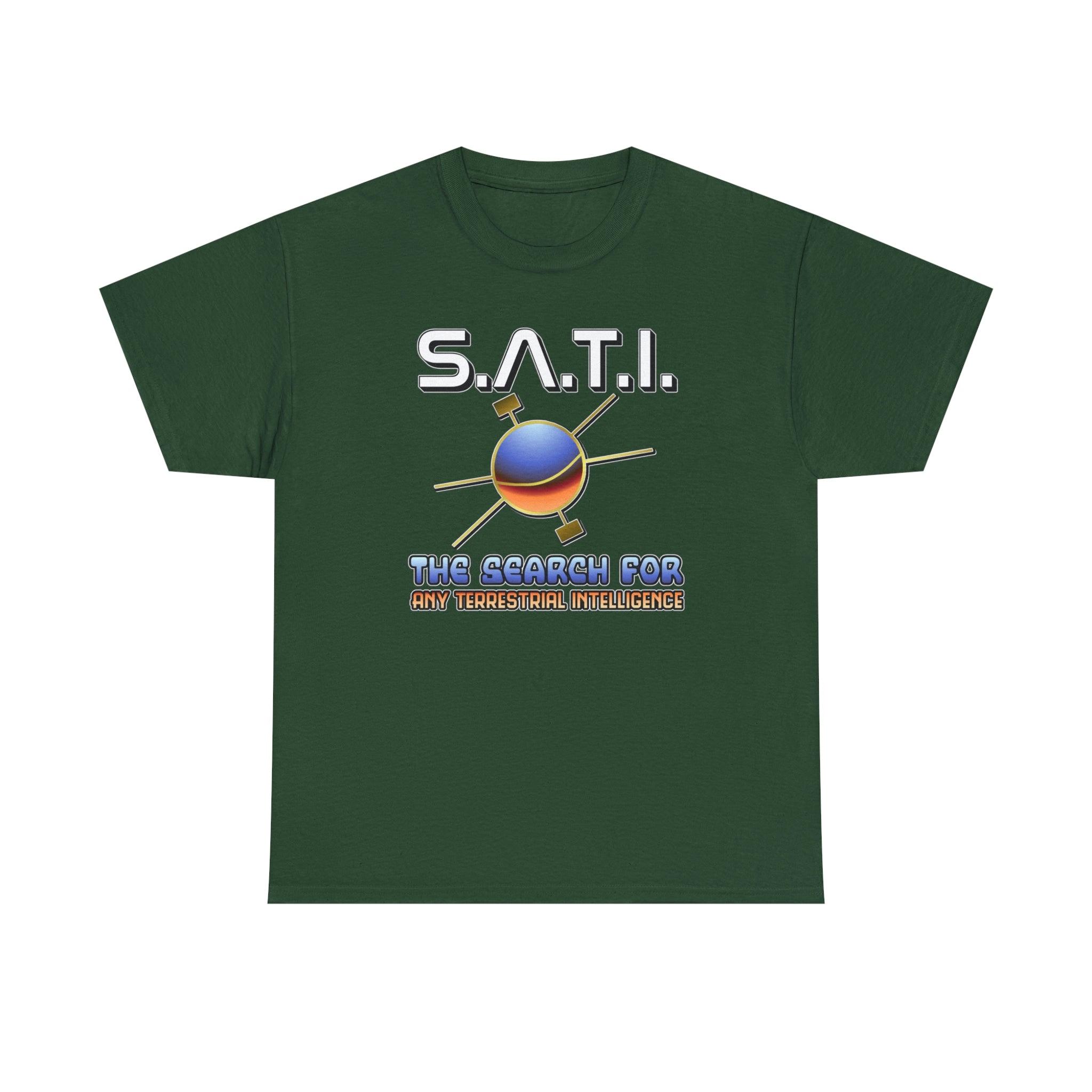 S.A.T.I. The Search For Any Terrestrial Intelligence - T-Shirt - Witty Twisters Fashions