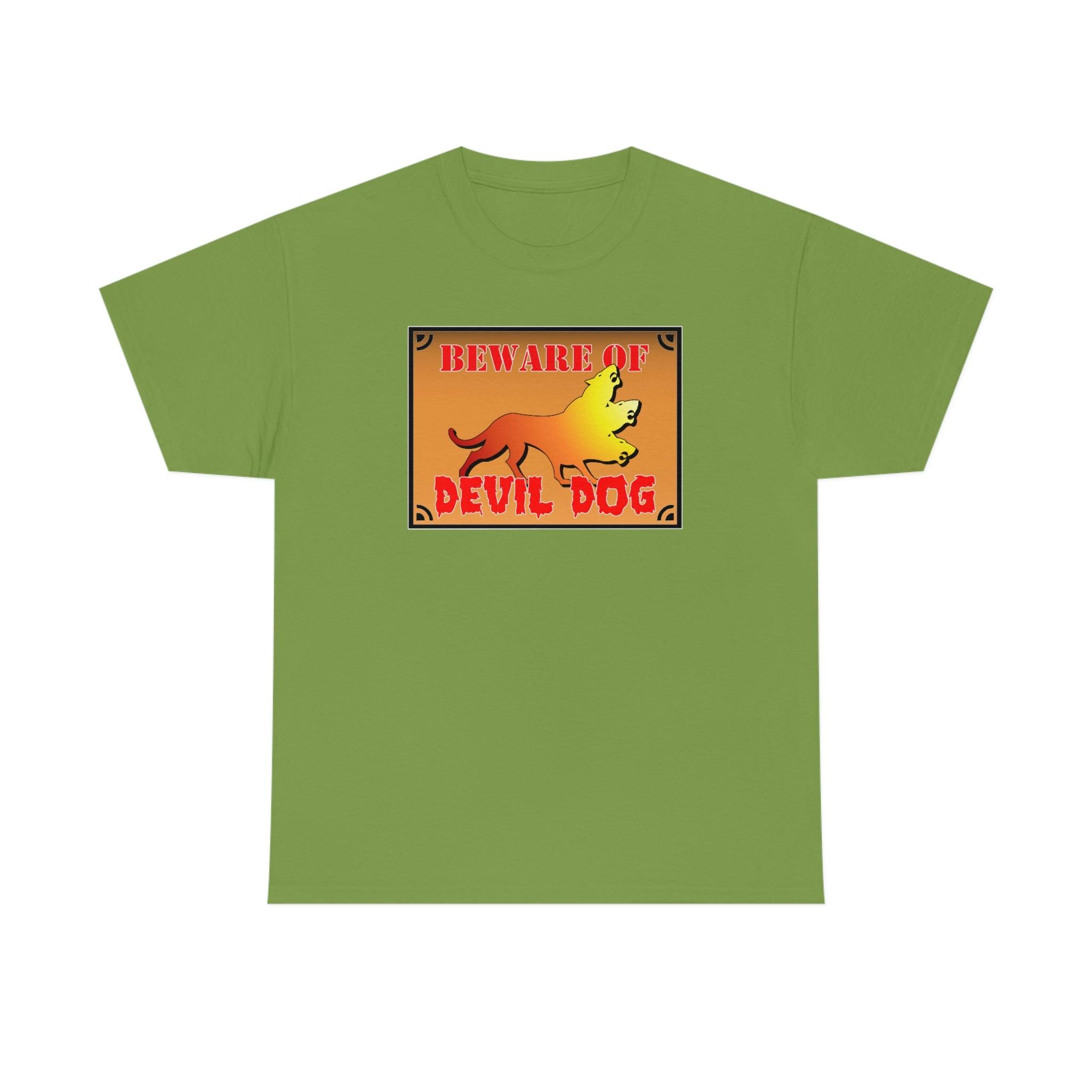 Beware of Devil Dog Sign - T-Shirt - Witty Twisters Fashions