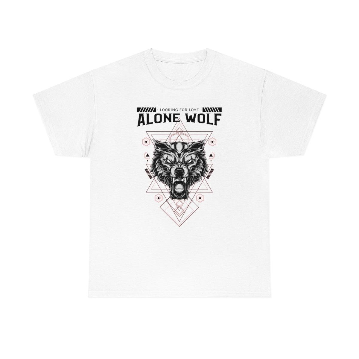 Alone Wolf Looking For Love - T-Shirt - Witty Twisters Fashions