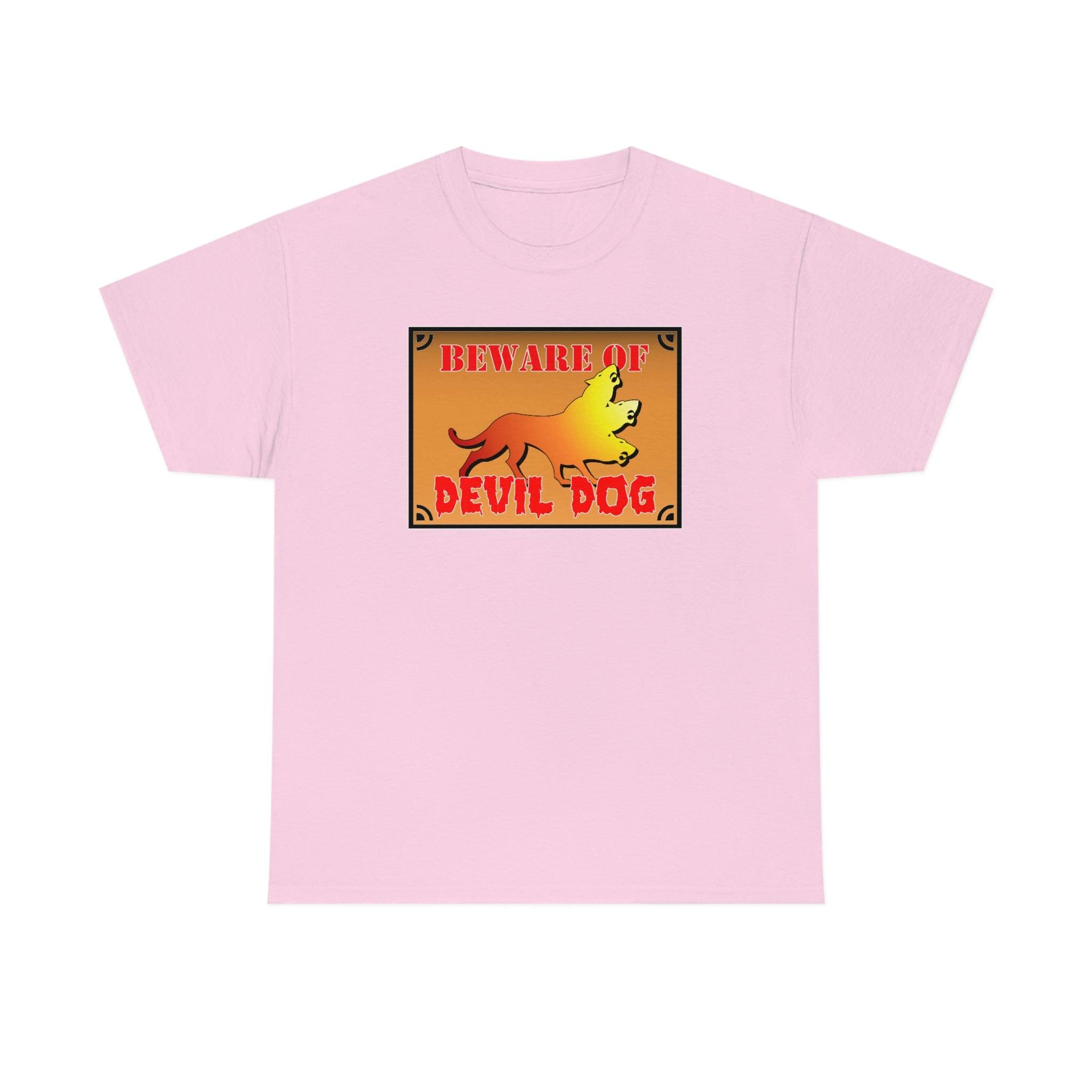 Beware of Devil Dog Sign - T-Shirt - Witty Twisters Fashions