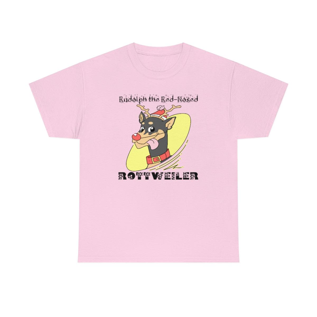 Rudolph The Red-Nosed Rottweiler - Witty Twisters T-Shirts