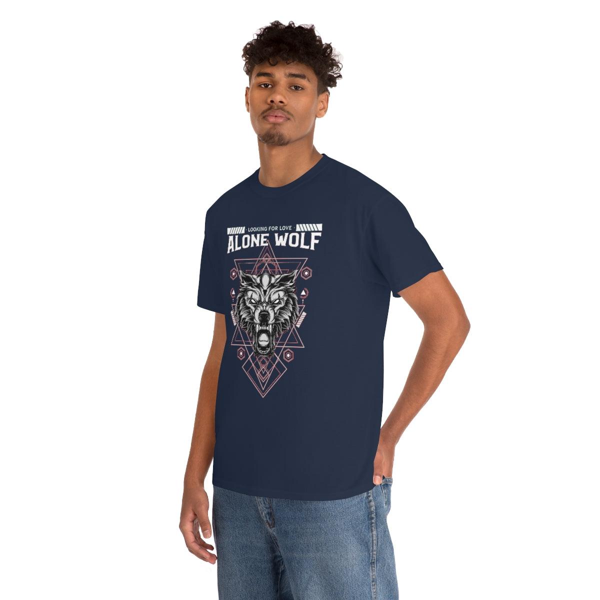 Alone Wolf Looking For Love - T-Shirt - Witty Twisters Fashions