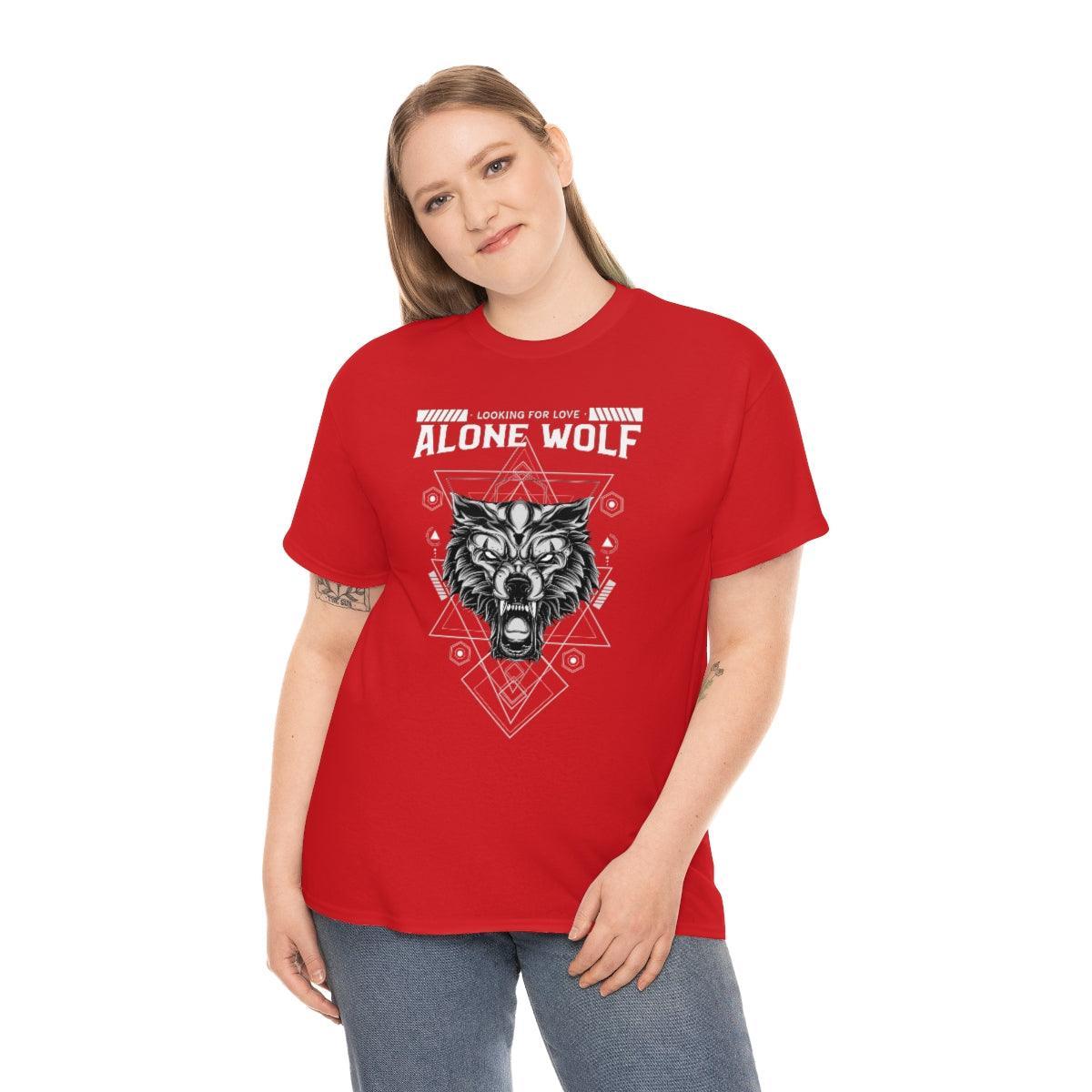 Alone Wolf Looking For Love - T-Shirt - Witty Twisters Fashions