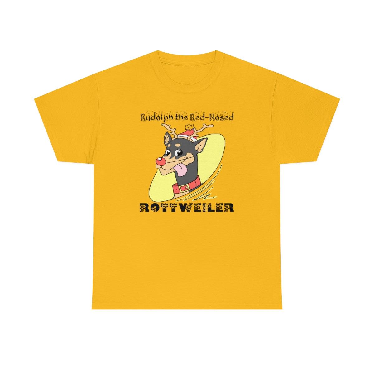 Rudolph The Red-Nosed Rottweiler - Witty Twisters T-Shirts