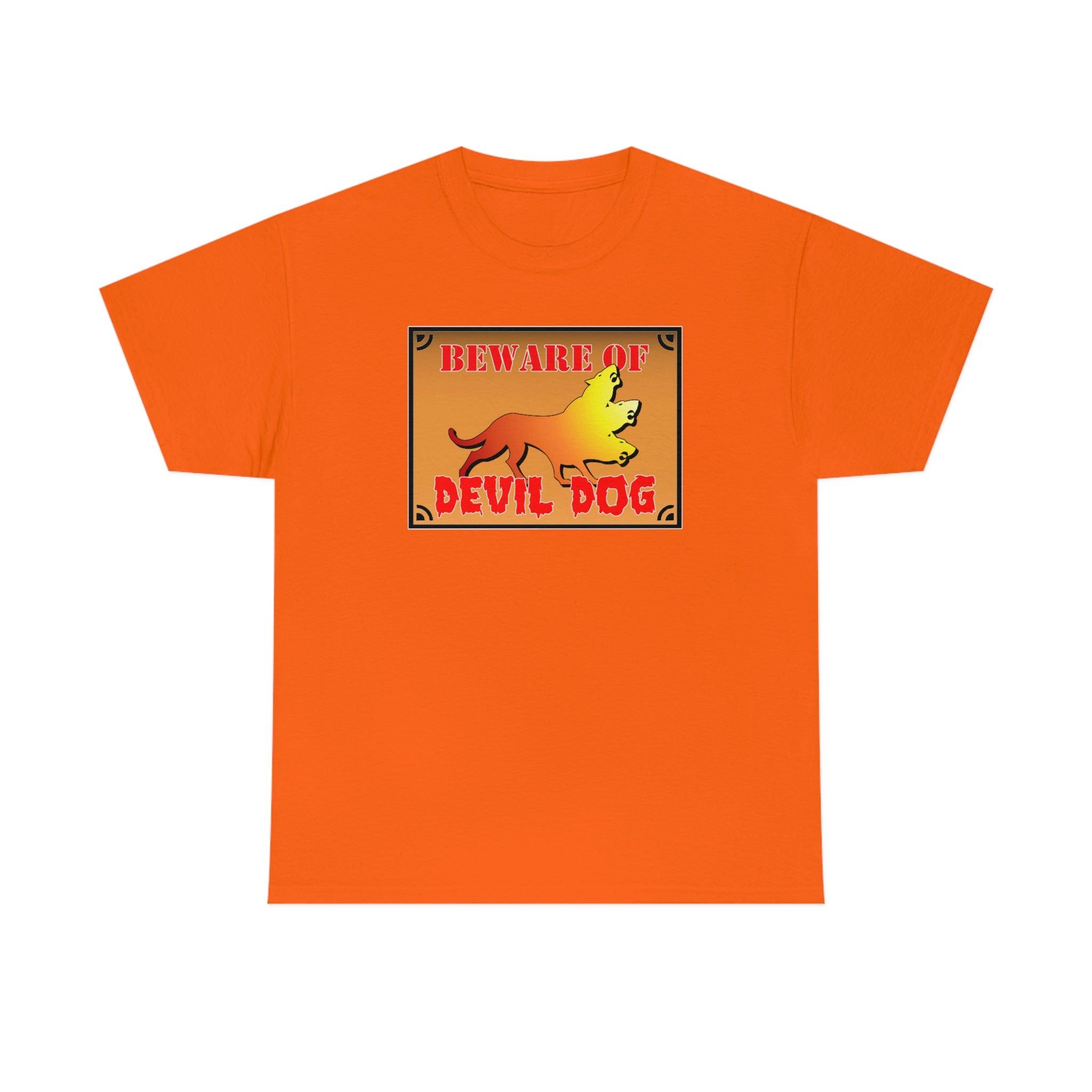 Beware of Devil Dog Sign - T-Shirt - Witty Twisters Fashions