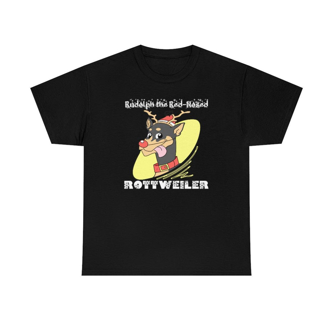 Rudolph The Red-Nosed Rottweiler - Witty Twisters T-Shirts