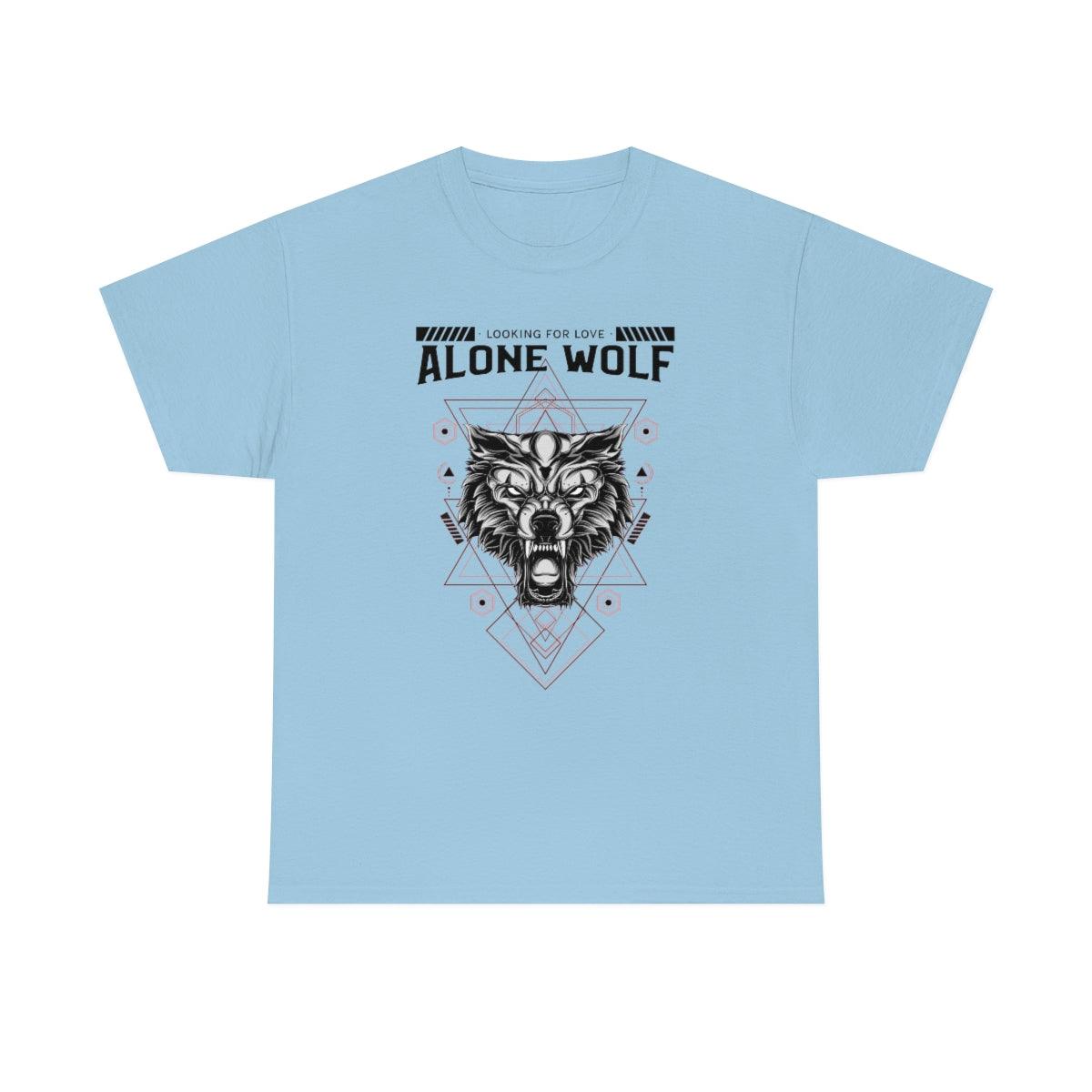 Alone Wolf Looking For Love - T-Shirt - Witty Twisters Fashions