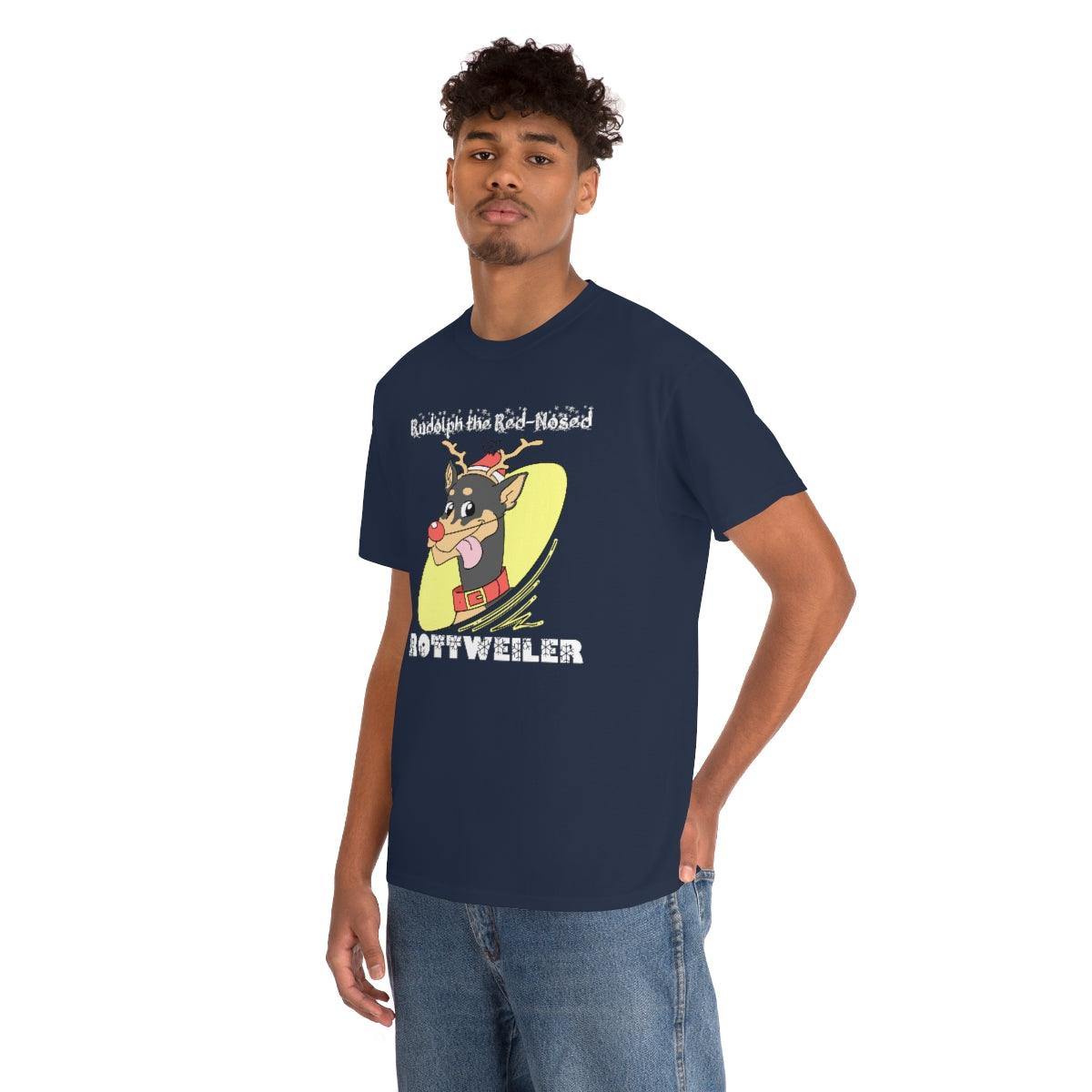 Rudolph The Red-Nosed Rottweiler - Witty Twisters T-Shirts