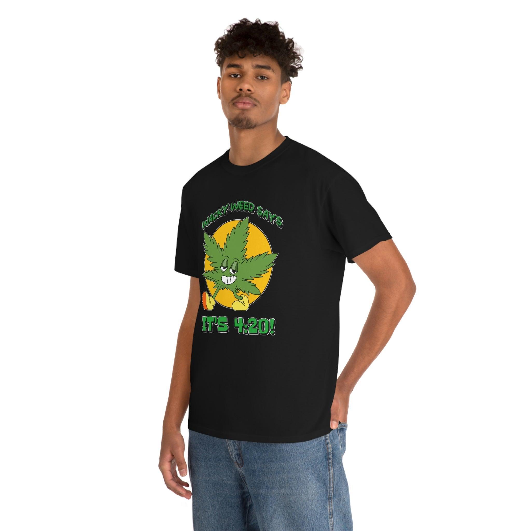 Wacky Weed Says It's 4:20! - T-Shirt - Witty Twisters Fashions